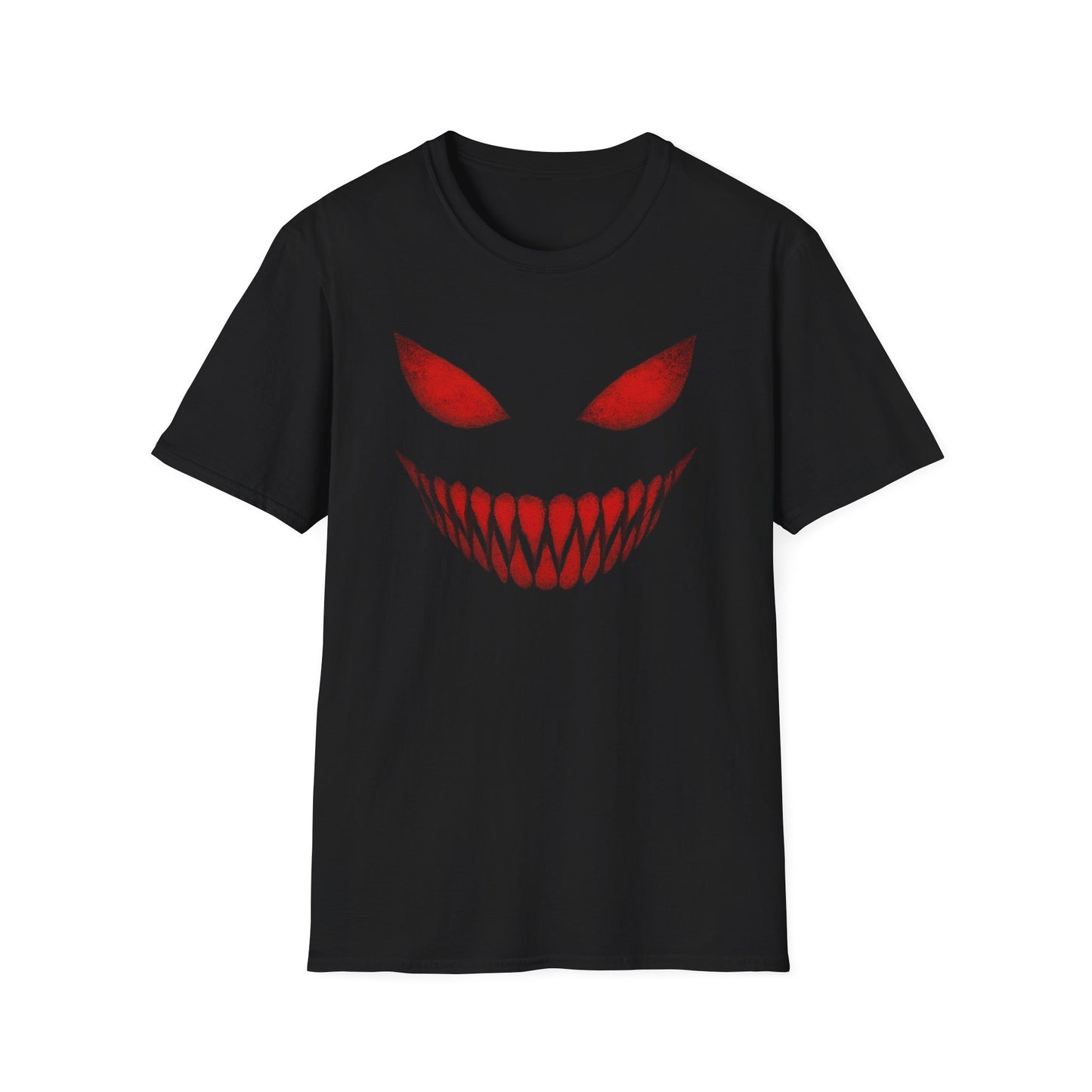 Menacing, Sinister Grin Graphic Halloween T-Shirt