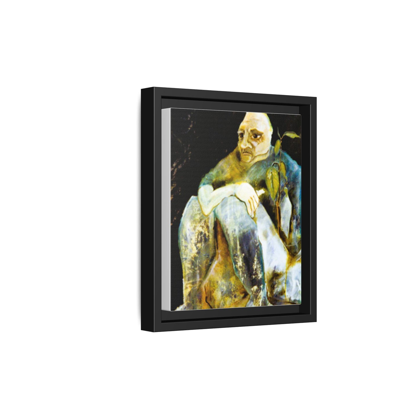 1960s Abstract Expressionism Wall Decor, Original Artwork - "Contemplating Shrubbery"