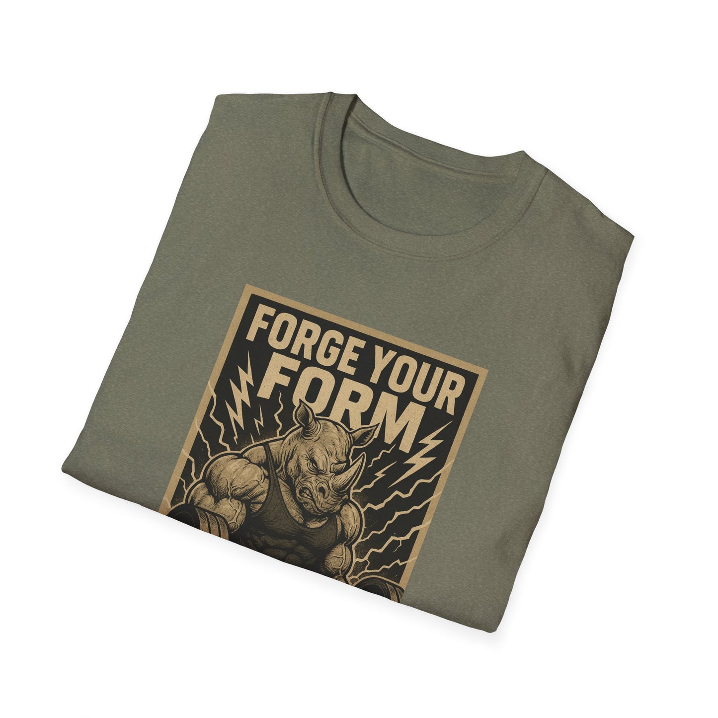 Grit Forge Athletics - "Forge Your Form" Weight Lifting Tee