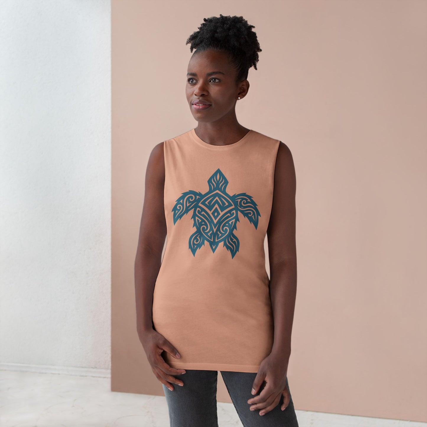 Boho Turtle Graphic Beachwear Tank Top for Him or Her