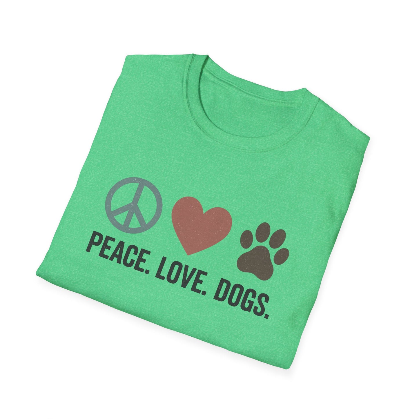 "Peace Love Dogs" Cute Pet Lover's Tee