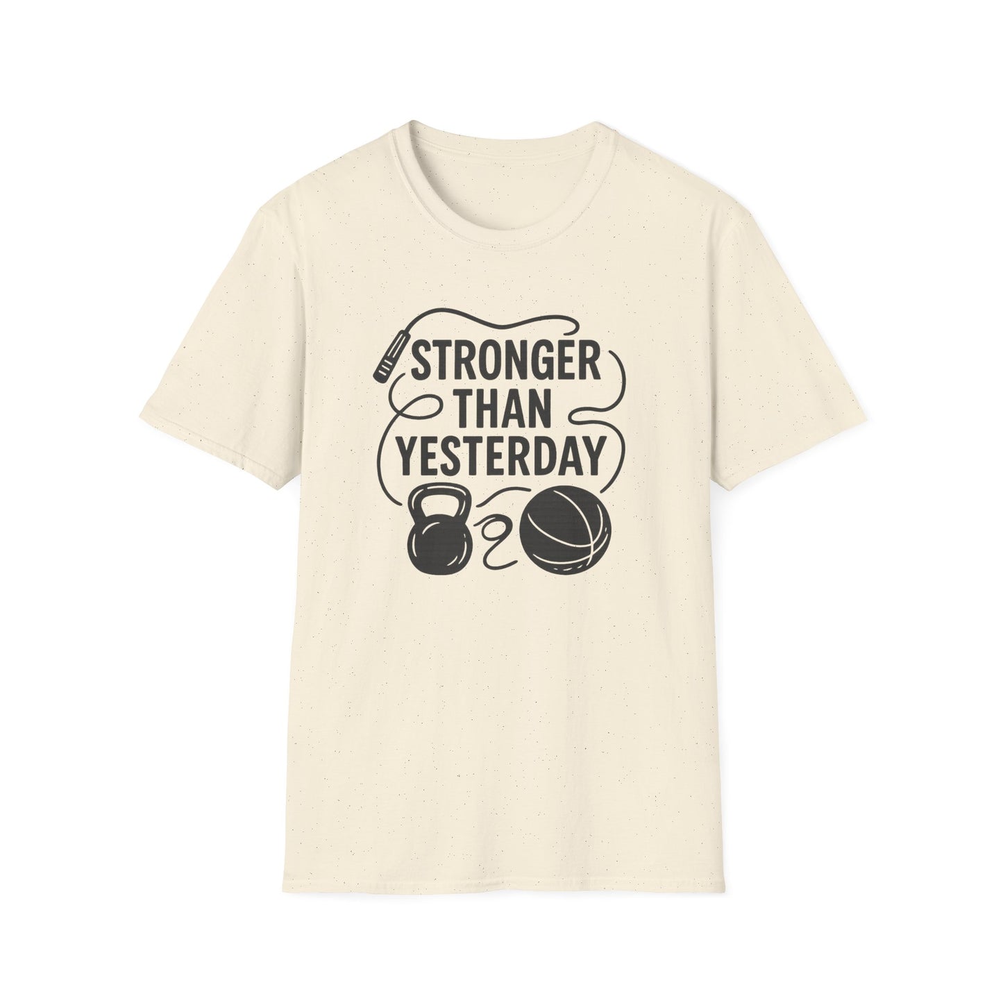 Grit Forge Athletics - "Stronger Than Yesterday" Softstyle Tee-Shirt for Him or Her