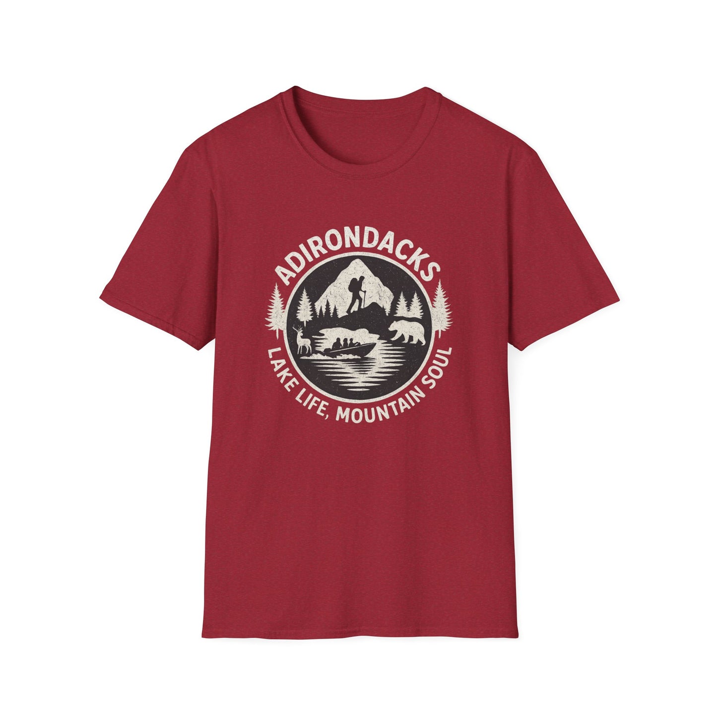 Adirondacks Lake Life T-Shirt - "Lake Life, Mountain Soul"
