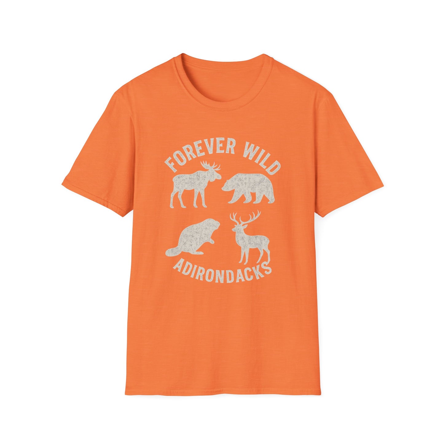 Adirondack Wildlife Softstyle Tee-Shirt - "Forever Wild"