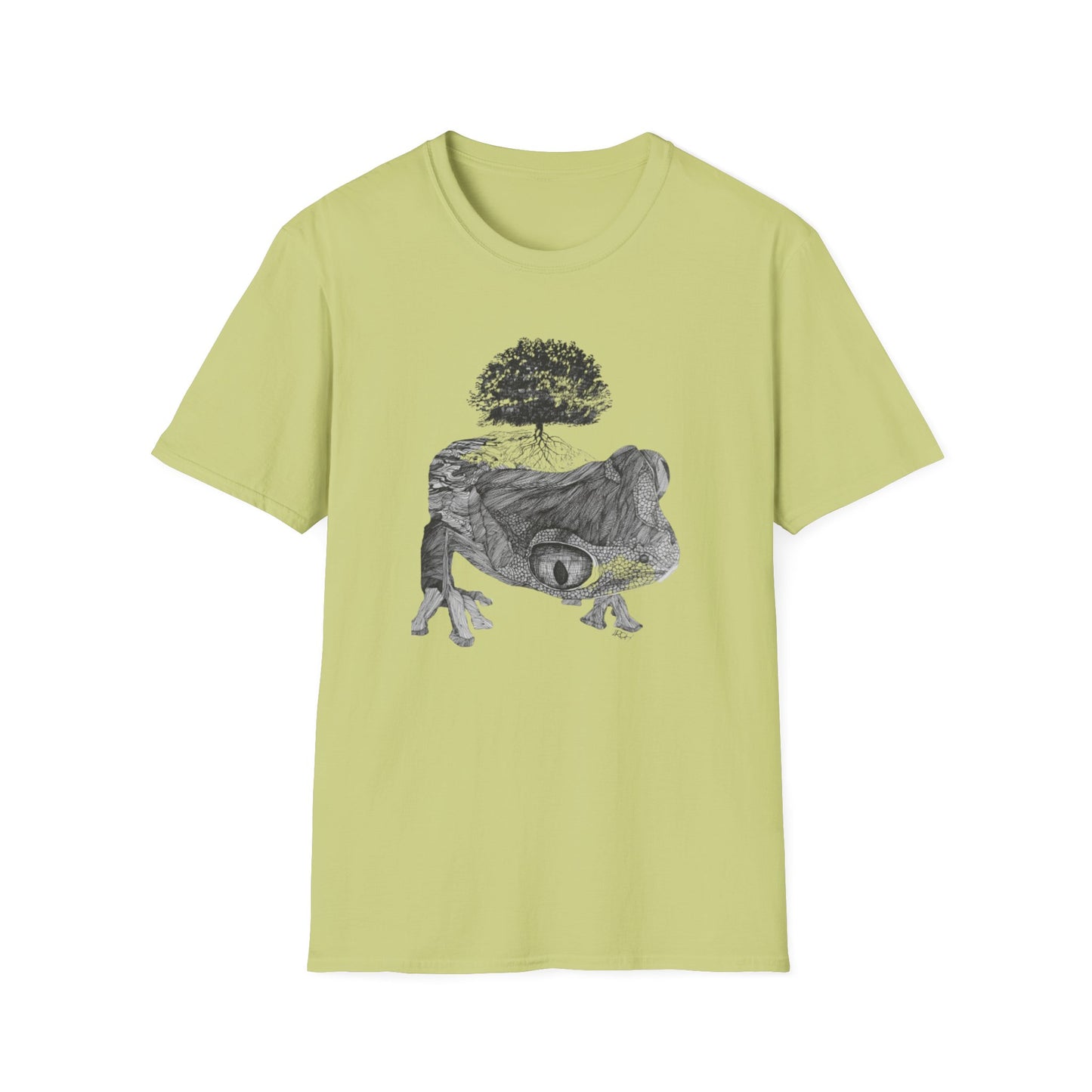 Abundant Life 1960s Frog Creative Graphic Tee - "Gaia's Shepherd"