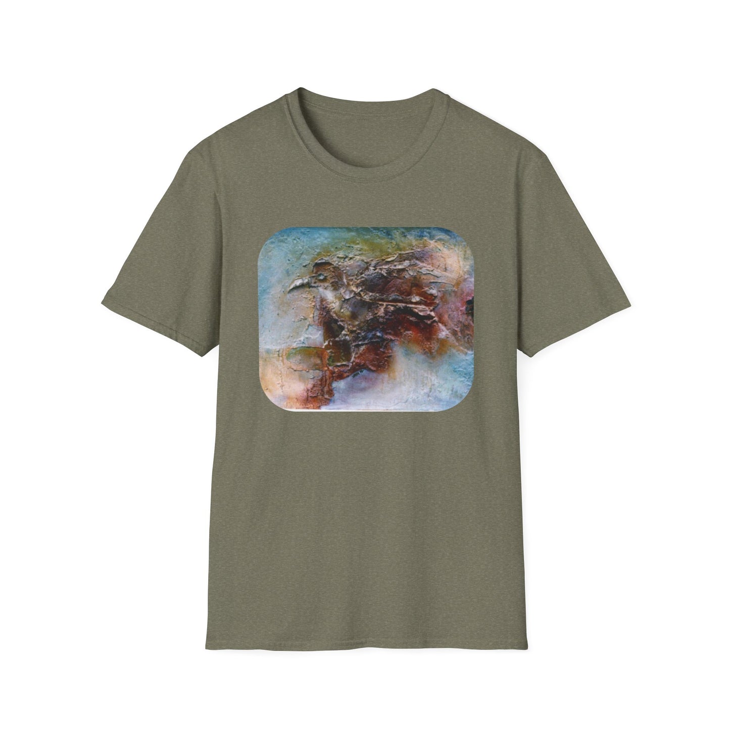 Nature-Inspired Authentic 1960s Painting Print Tee - "Dark Omen"