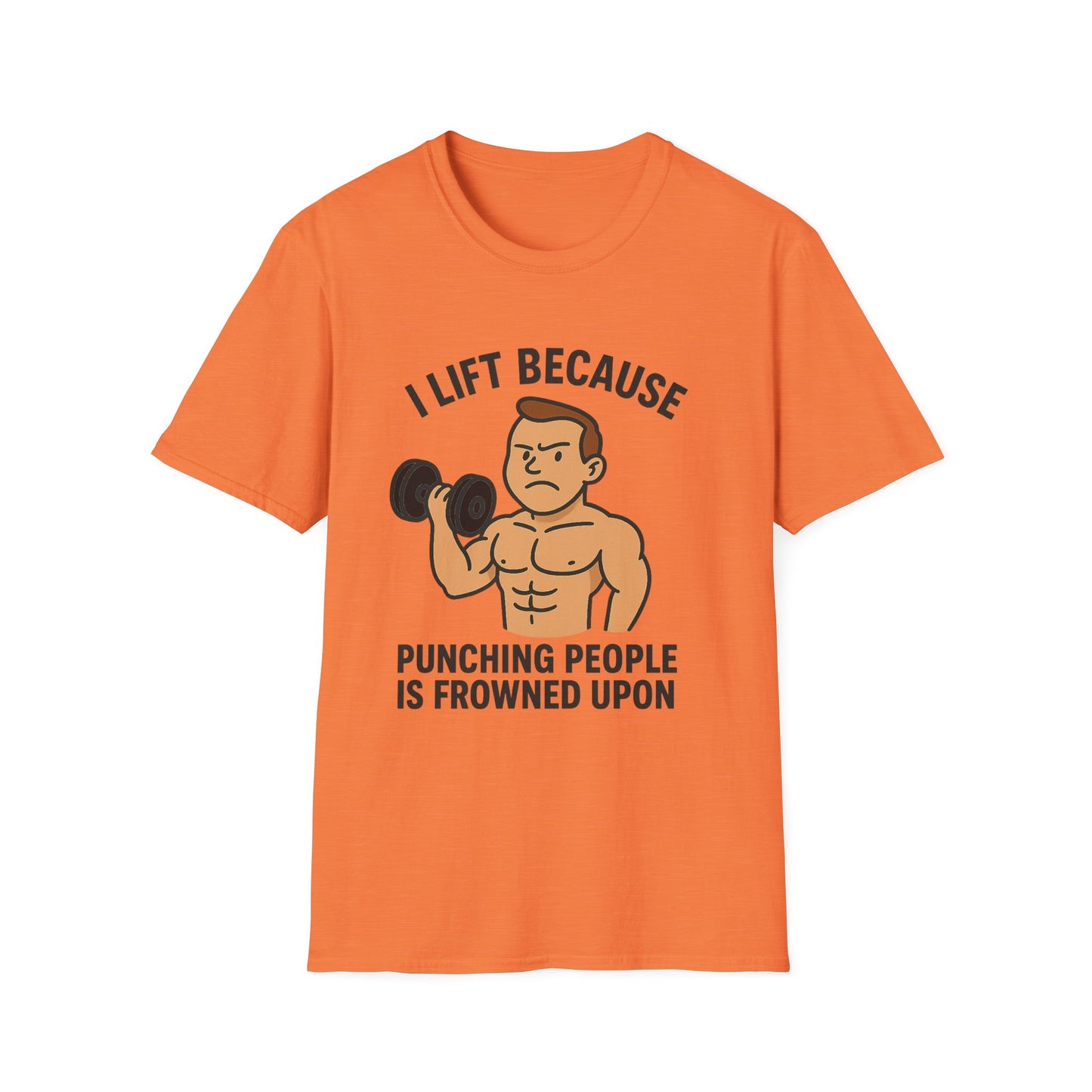 Grit Forge Athletics - "I Lift Because Punching People is Frowned Upon" Weightlifting Tee