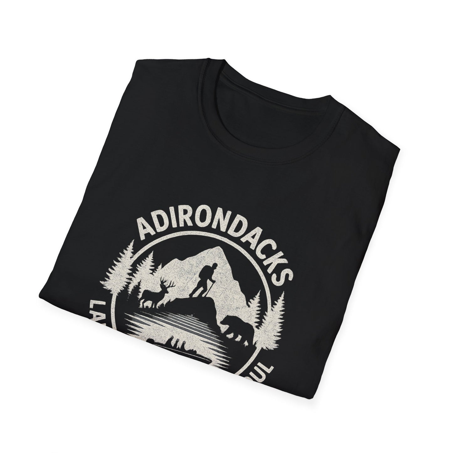 Adirondacks Lake Life Softstyle Tee-Shirt - "Lake Life, Mountain Soul"