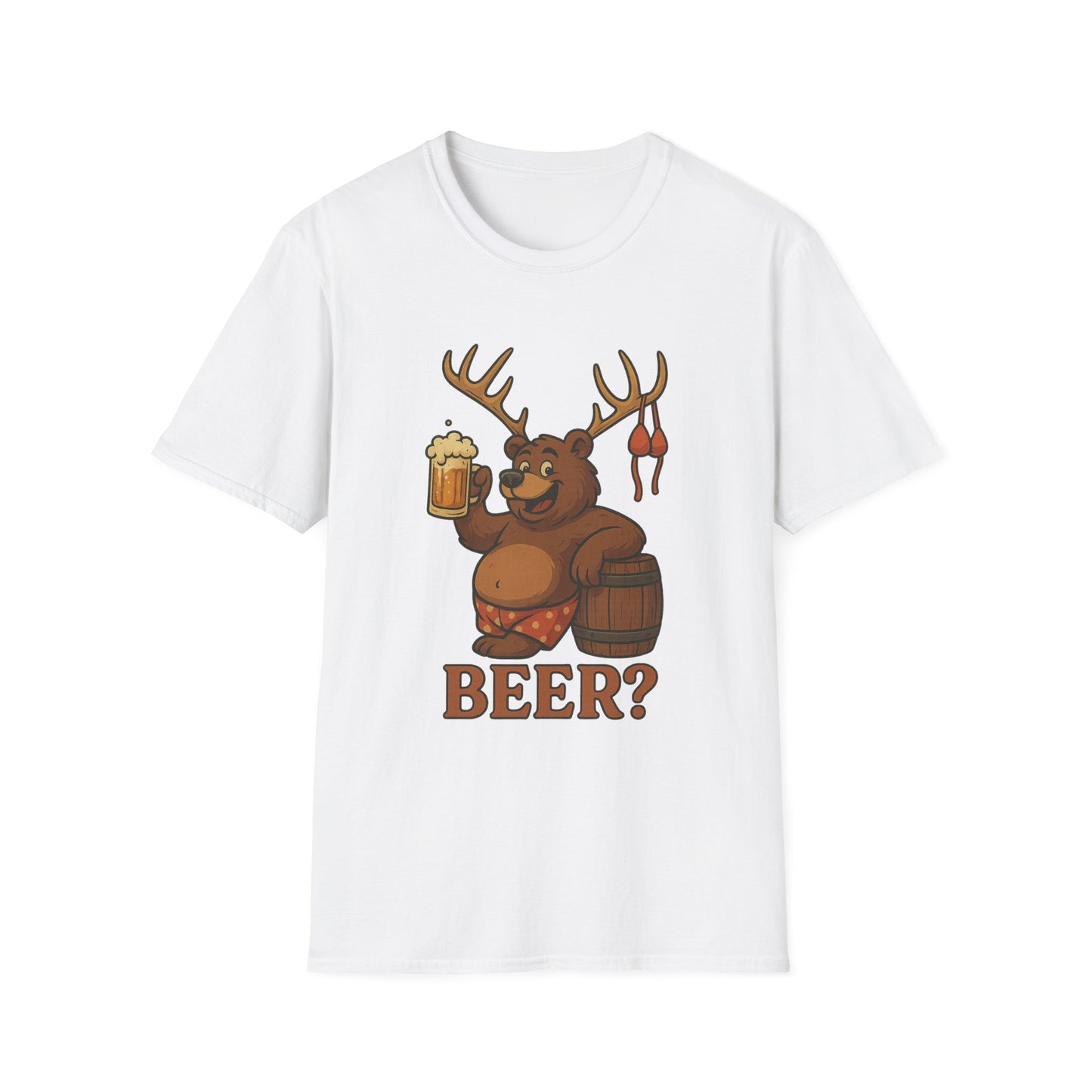 Bear? Deer? Beer? Funny Beer Casual Tee-Shirt