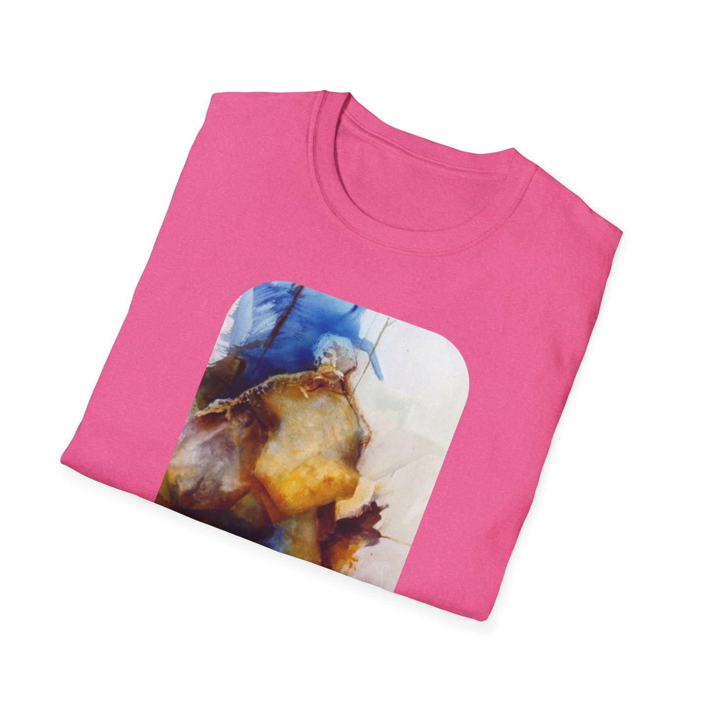 Creative 1960s-Era Authentic Painting Print Tee - "Allfather's Gambit"