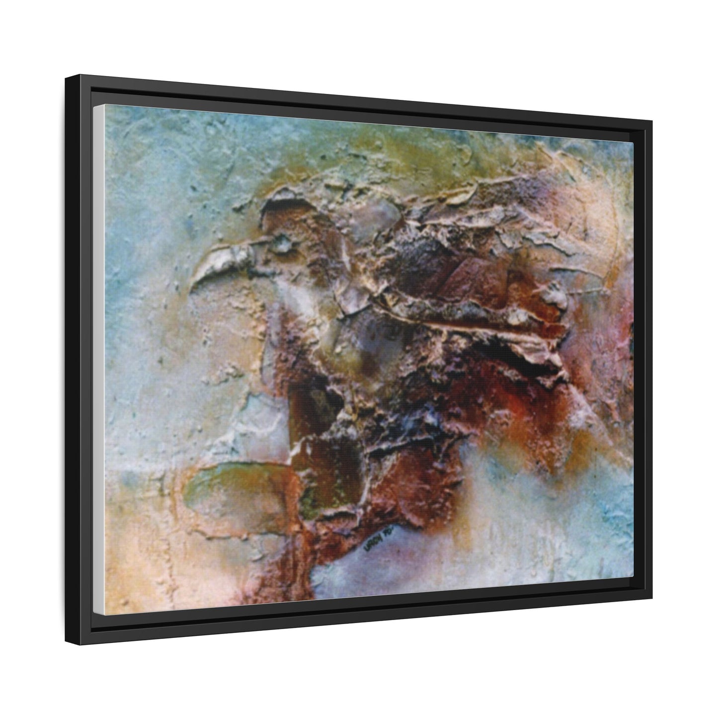 Authentic 1960s Painting Print - "Bad Omen"