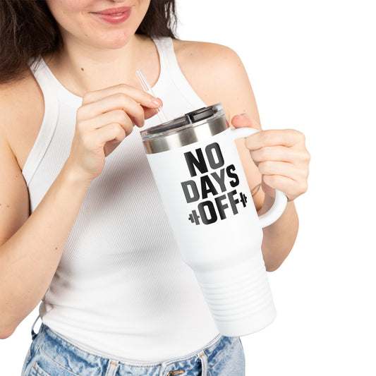 Grit Forge Athletics - No Days Off Insulated Motivational Travel Mug