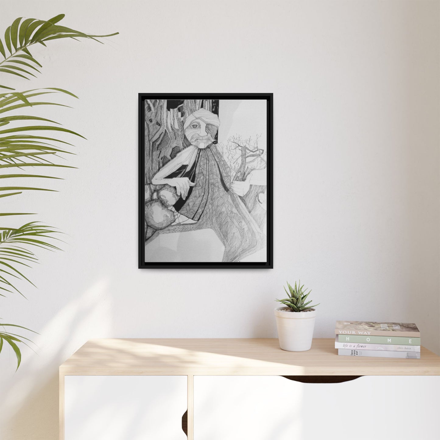 Authentic 1960s Creative Pen and Ink Artwork - "Entmoot"