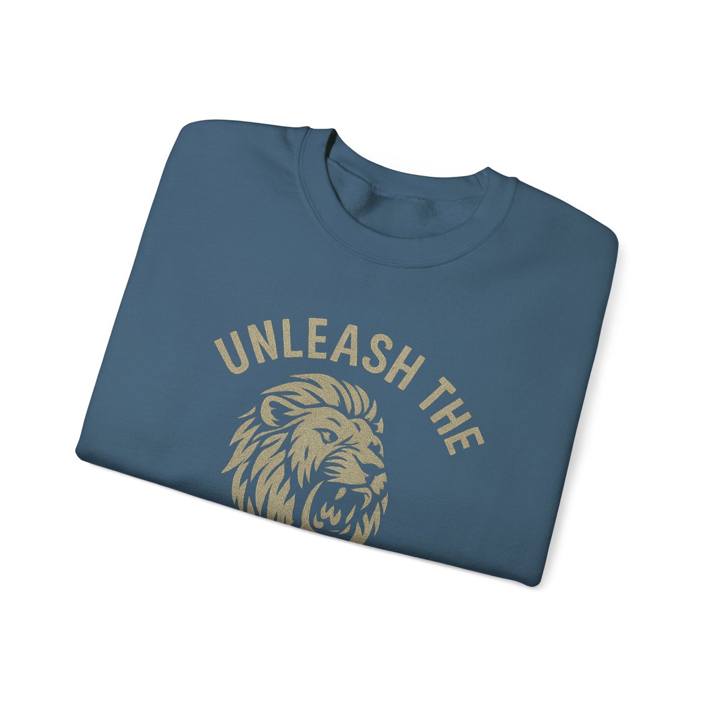 Grit Forge Athletics - Unleash the Beast Motivational Crewneck Sweatshirt