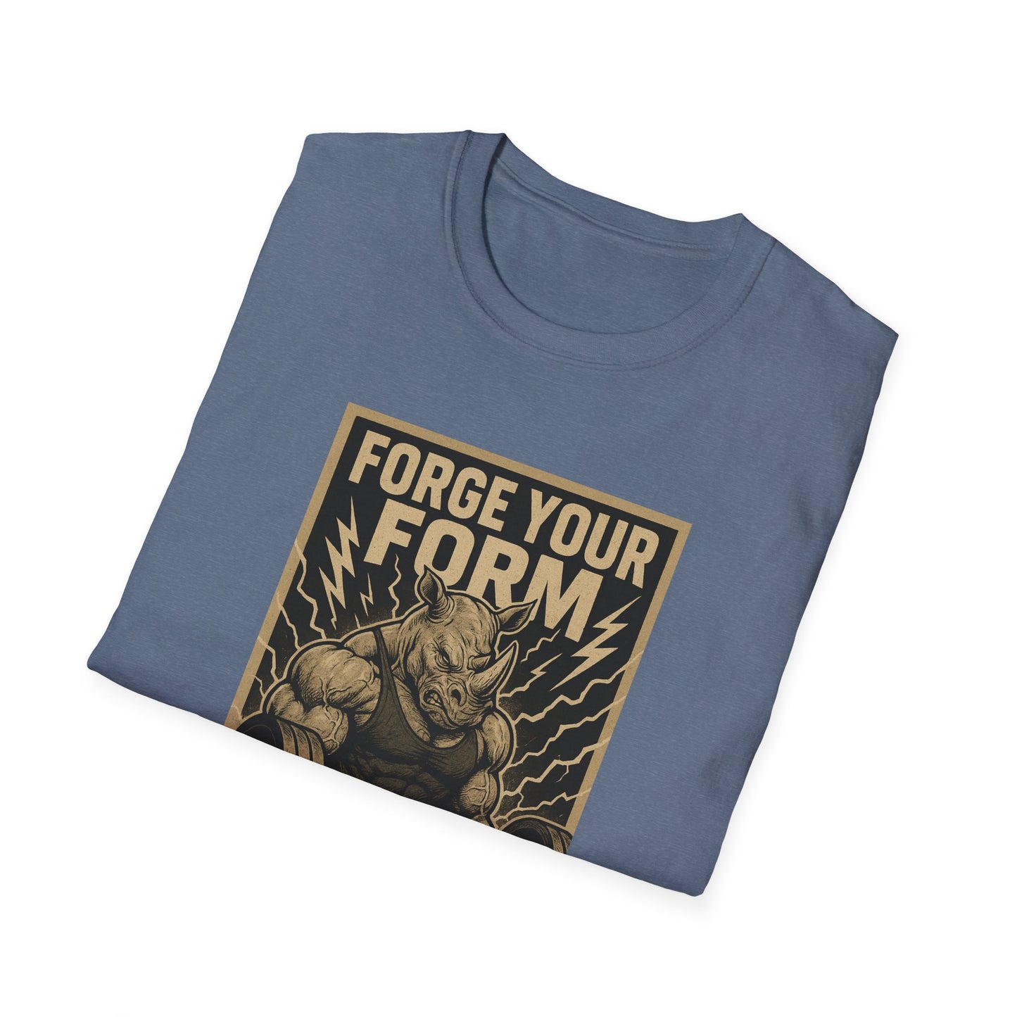 Grit Forge Athletics - "Forge Your Form" Weight Lifting Tee