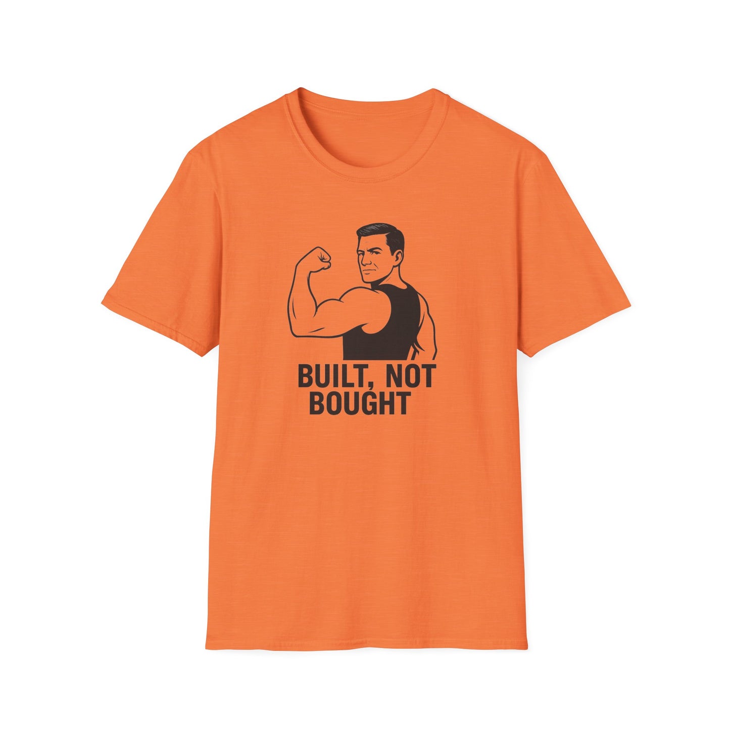 Grit Forge Athletics - "Built Not Bought" Softstyle Gym T-Shirt