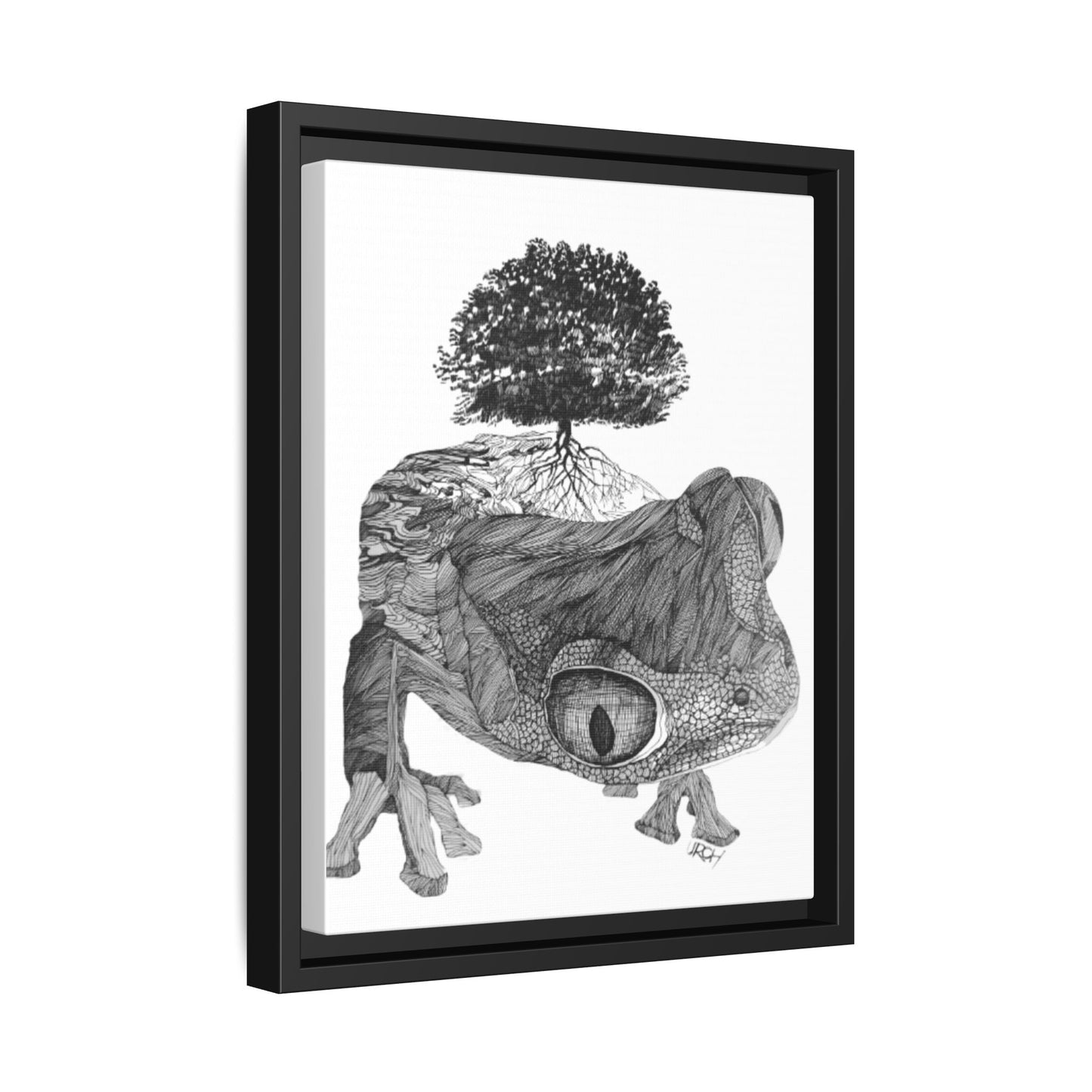 Original 1960s Pen & Ink Print - "Gaia's Shepherd"