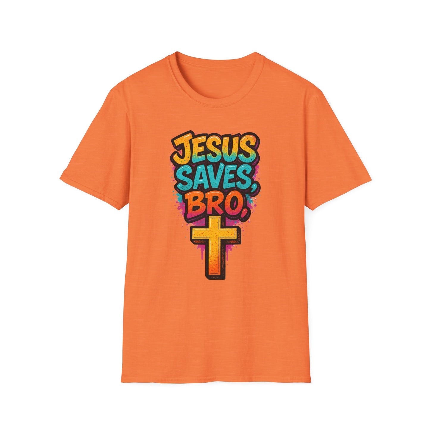 Jesus Saves, Bro Graphic Softstyle Tee-Shirt