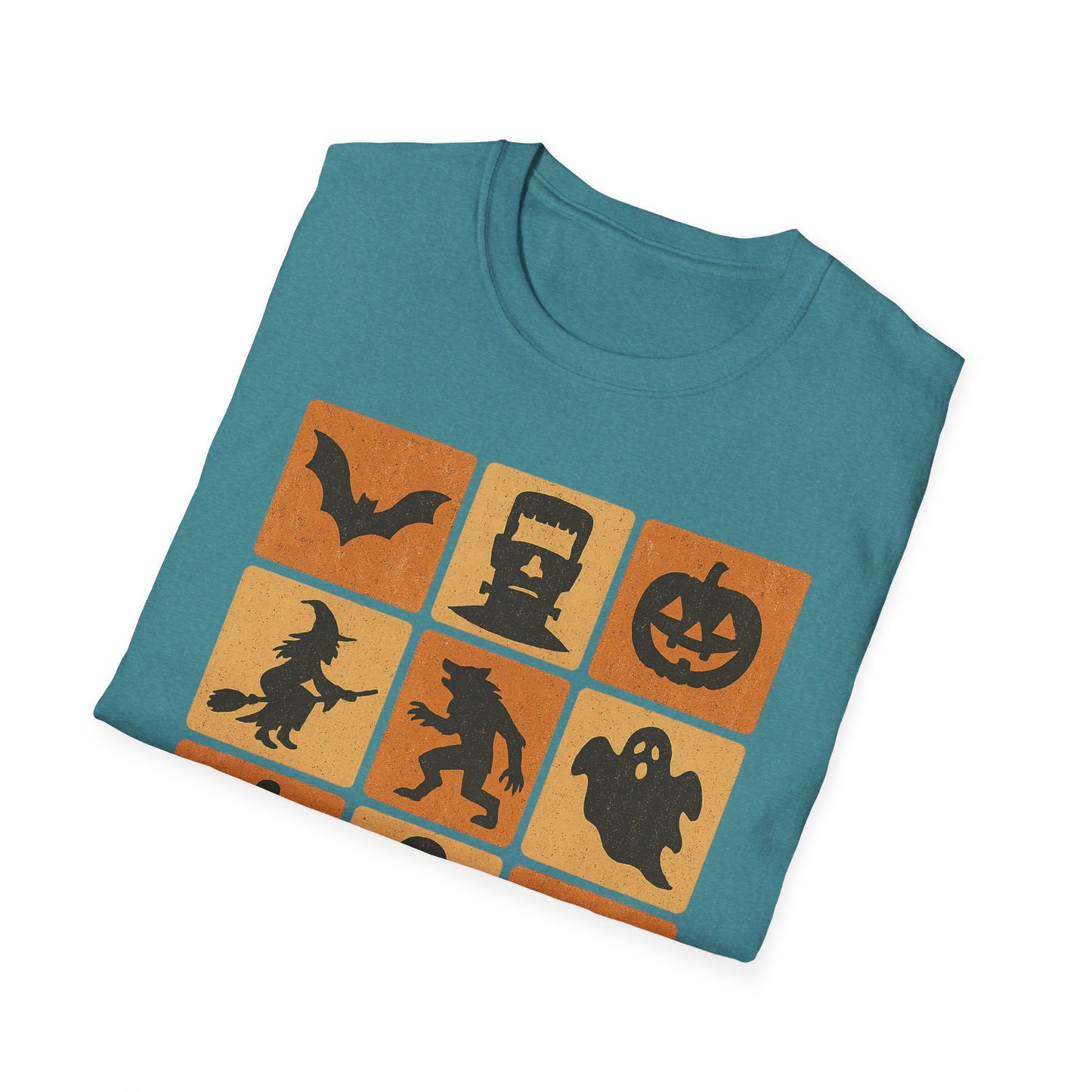 Halloween-Themed Monster Graphic Tee Shirt