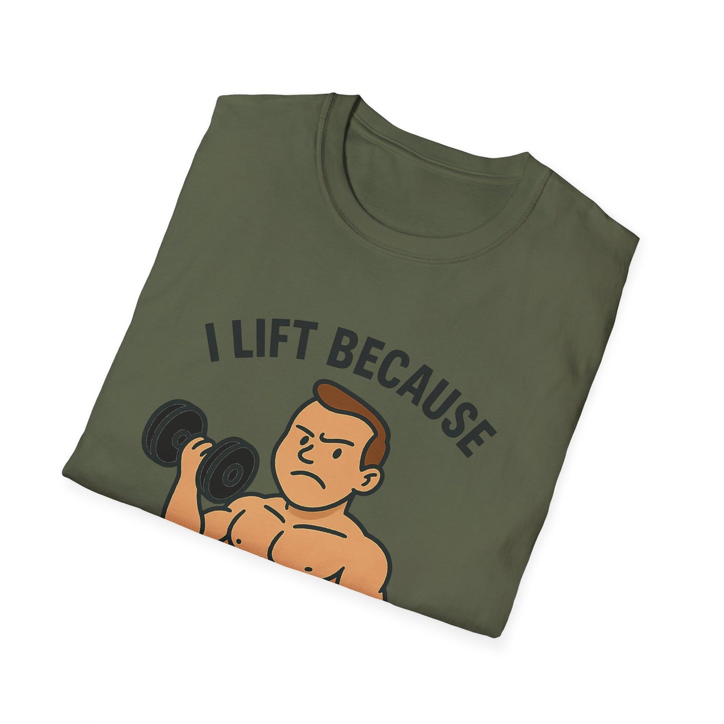 Grit Forge Athletics - "I Lift Because Punching People is Frowned Upon" Weightlifting Tee