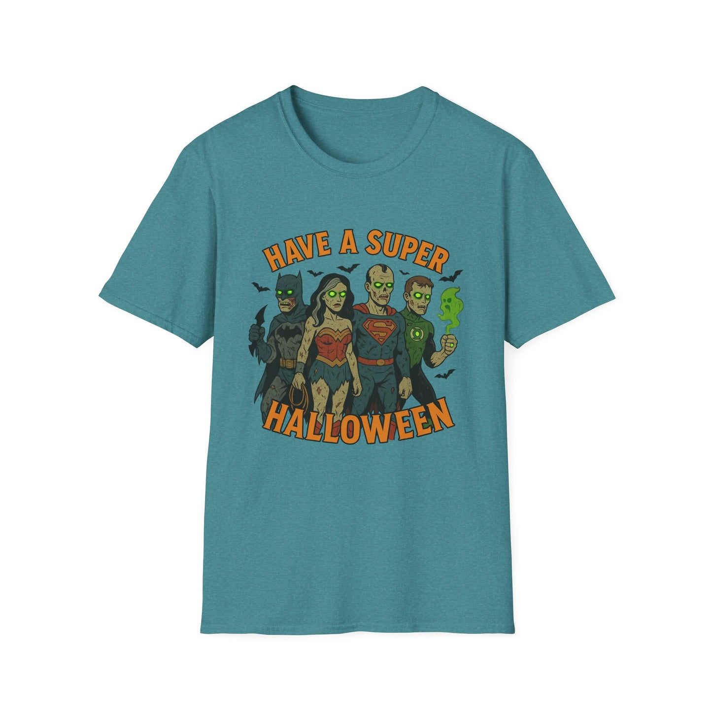 Halloween Superhero Graphic Zombie Tee-Shirt