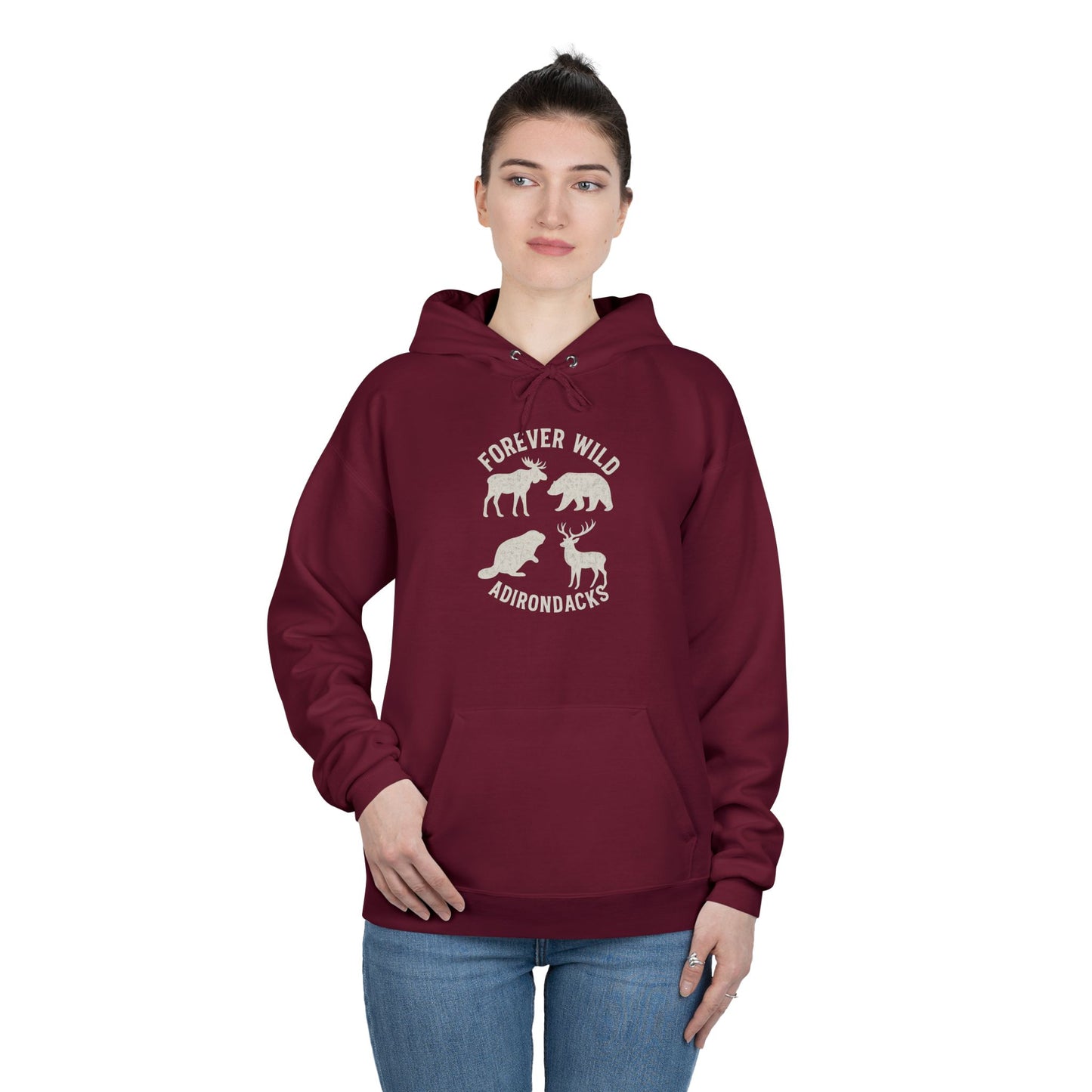 Cozy Adirondack Hoodie - "Forever Wild"