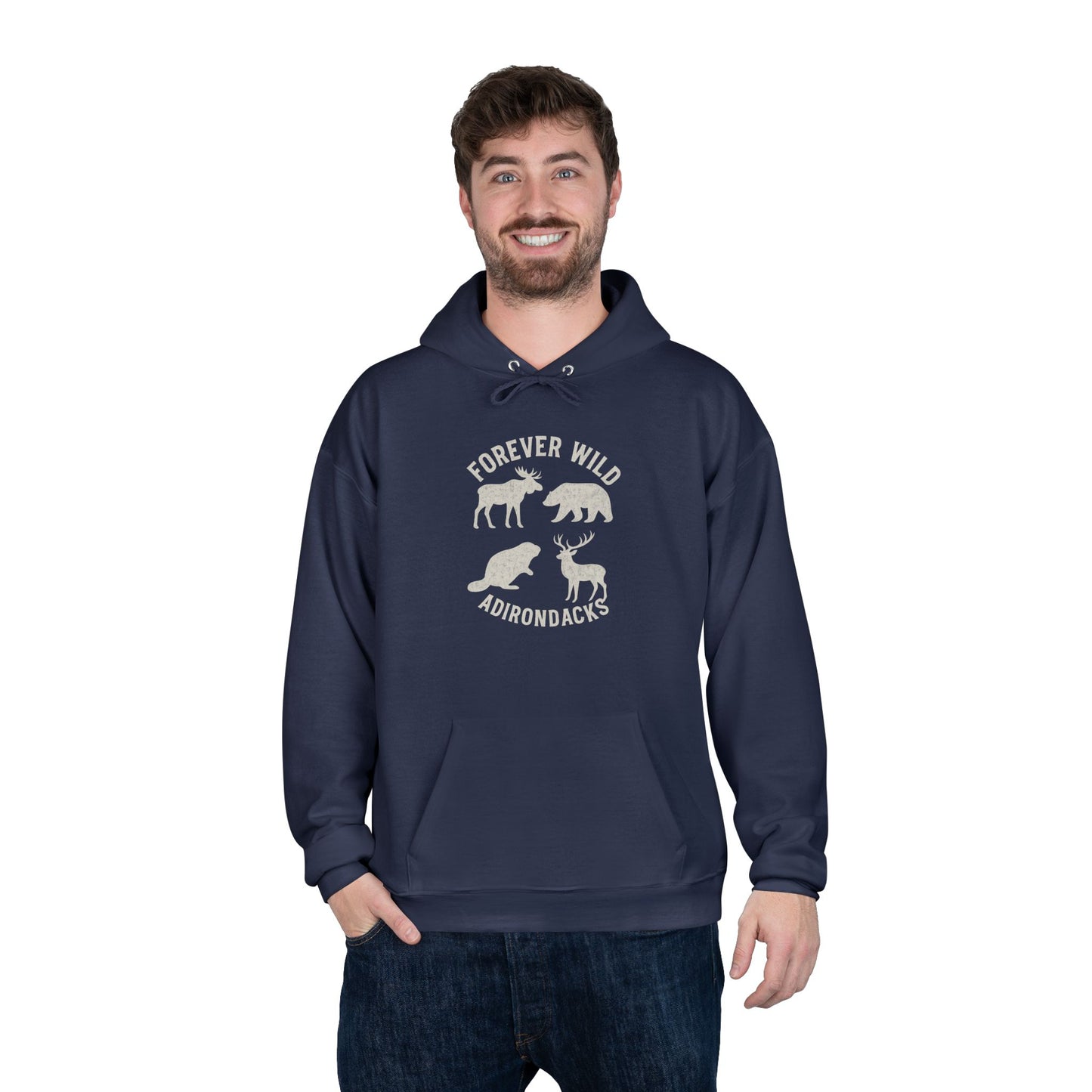 Cozy Adirondack Hoodie - "Forever Wild"