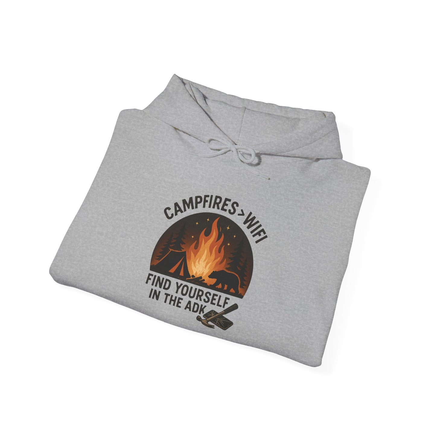 Campfire Vibes Hoodie Graphic Heavy Blend Sweatshirt