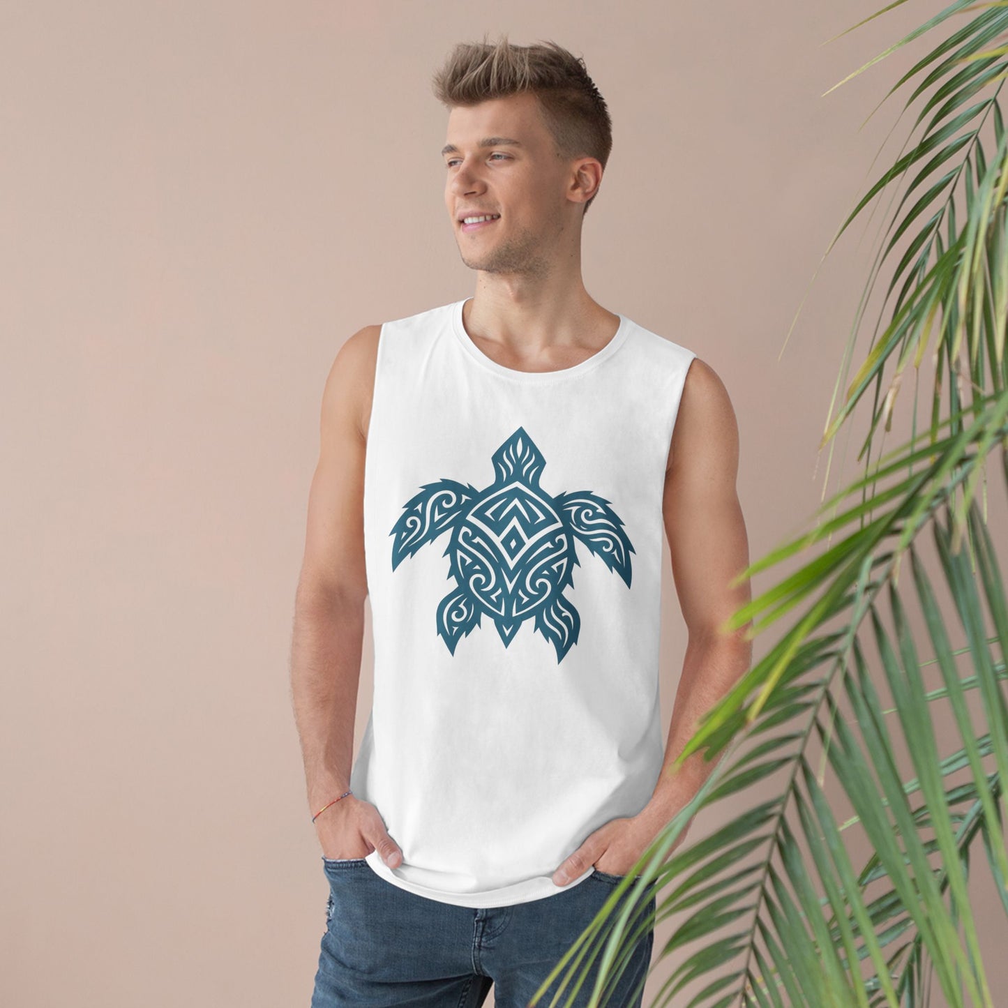 Boho Turtle Graphic Beachwear Tank Top for Him or Her