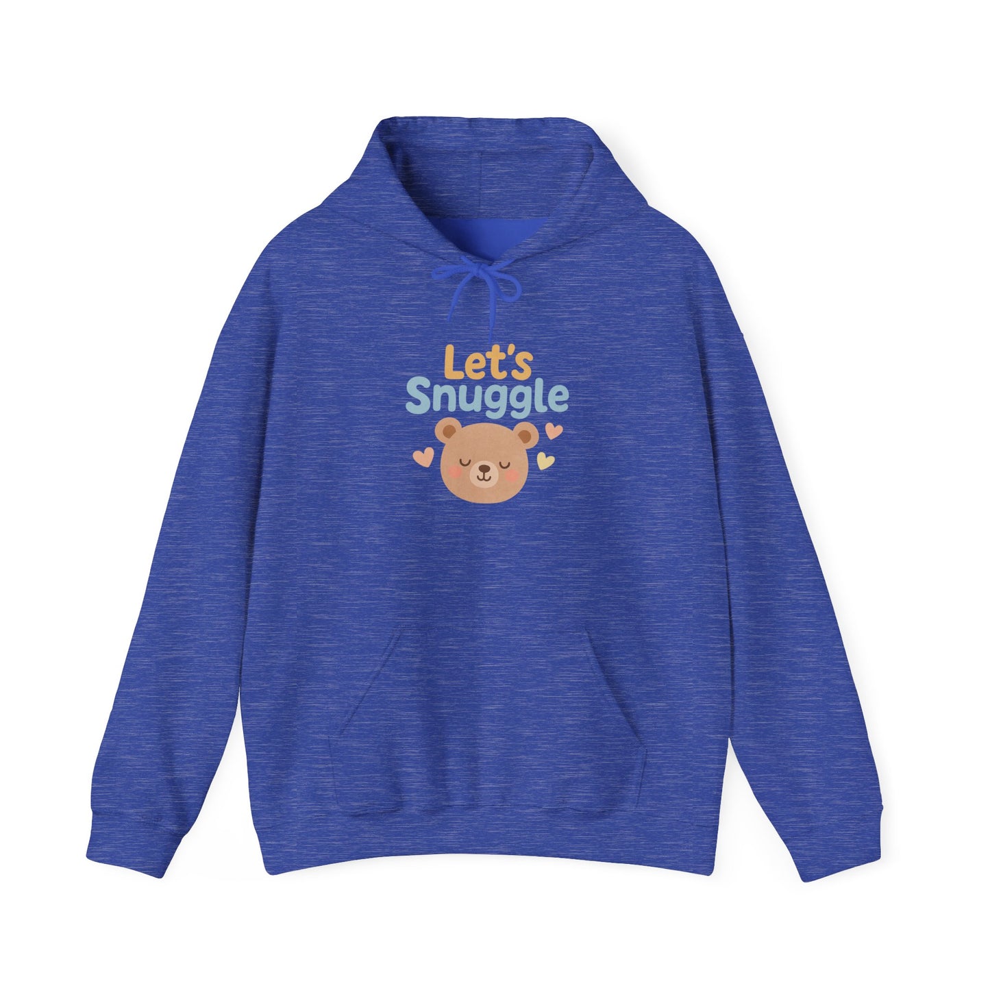 "Let's Snuggle" Hooded Bear Cozy Sweatshirt