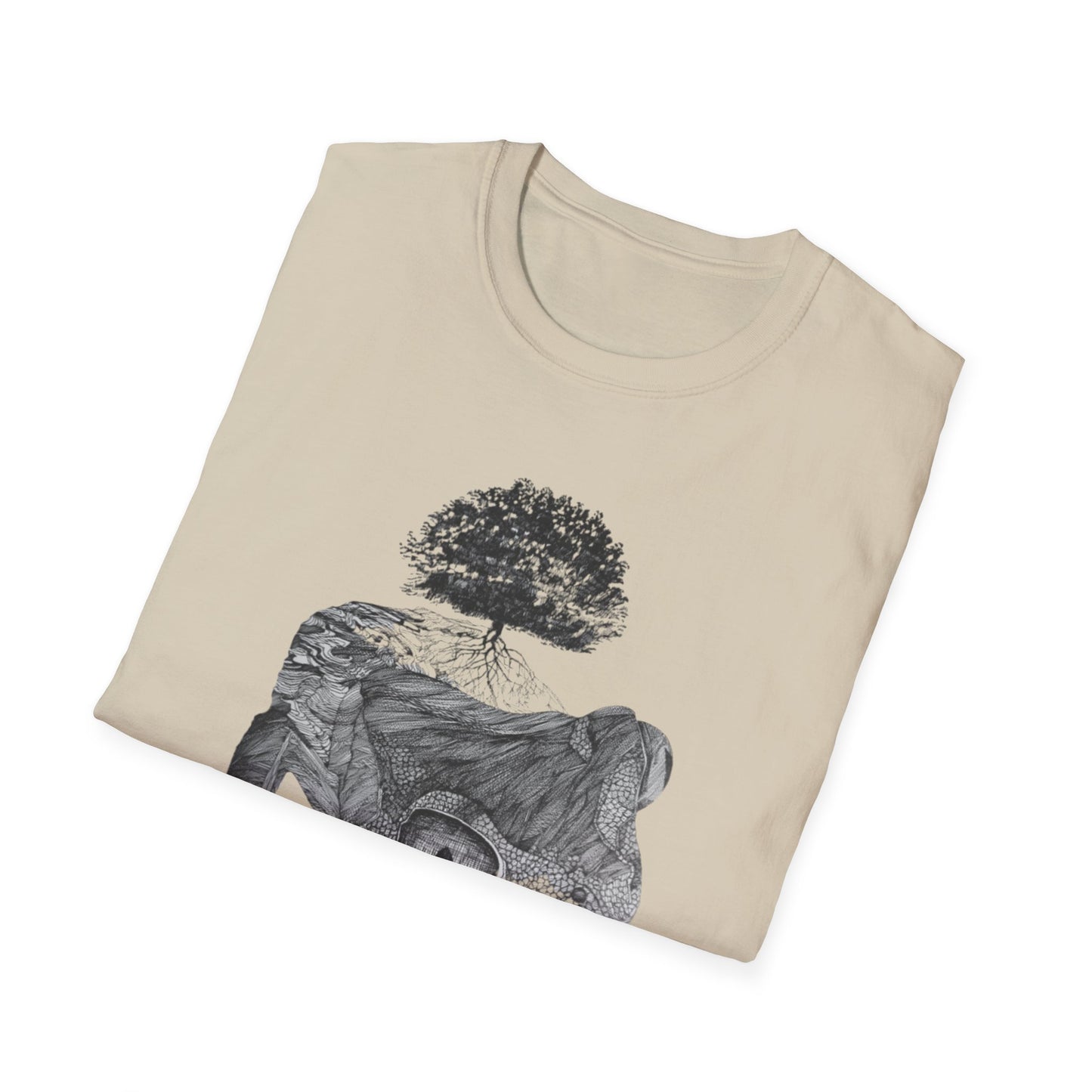 Abundant Life 1960s Frog Creative Graphic Tee - "Gaia's Shepherd"