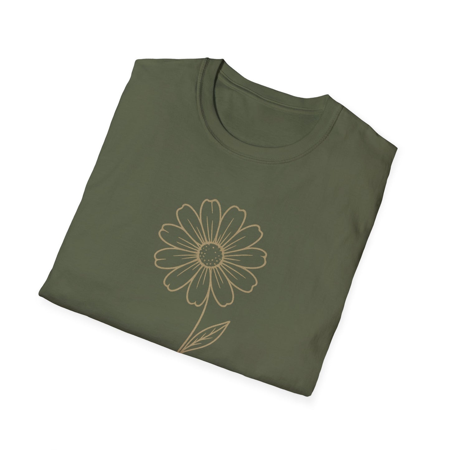 Breathe Floral Relaxed Fit Inspirational Tee-Shirt