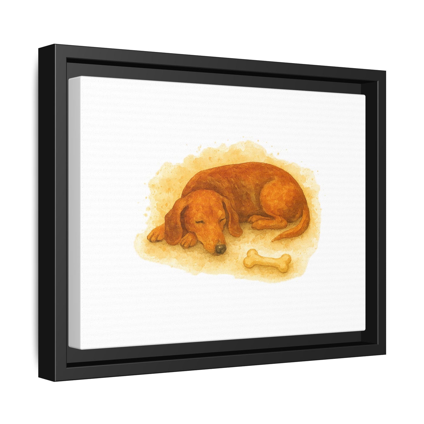 Cozy Dog Art Print, Dachshund, Framed Wall Decor, Pet Lover Gift, Dog Decor, Cute Dog Artwork, Home Gallery Decoration