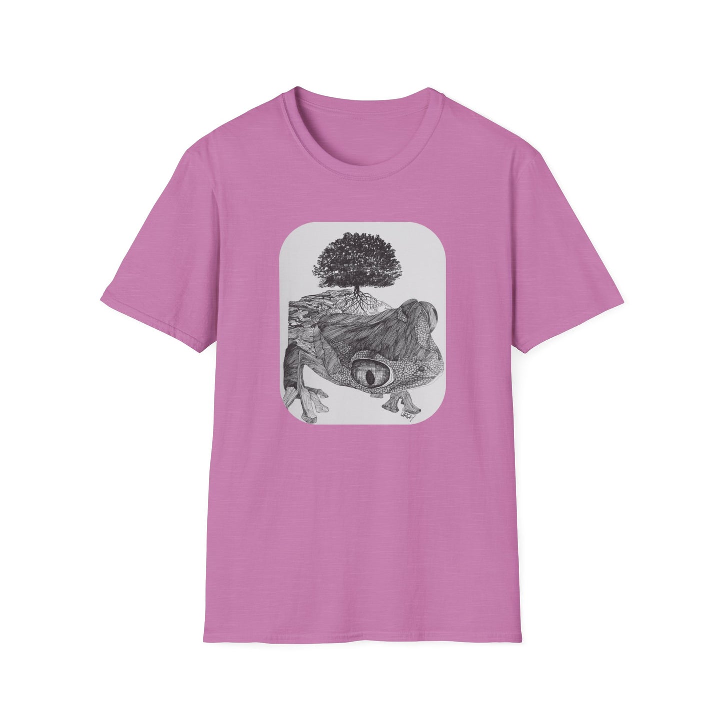 Abundant Life 1960s Frog Creative Graphic Tee - "Gaia's Shepherd"
