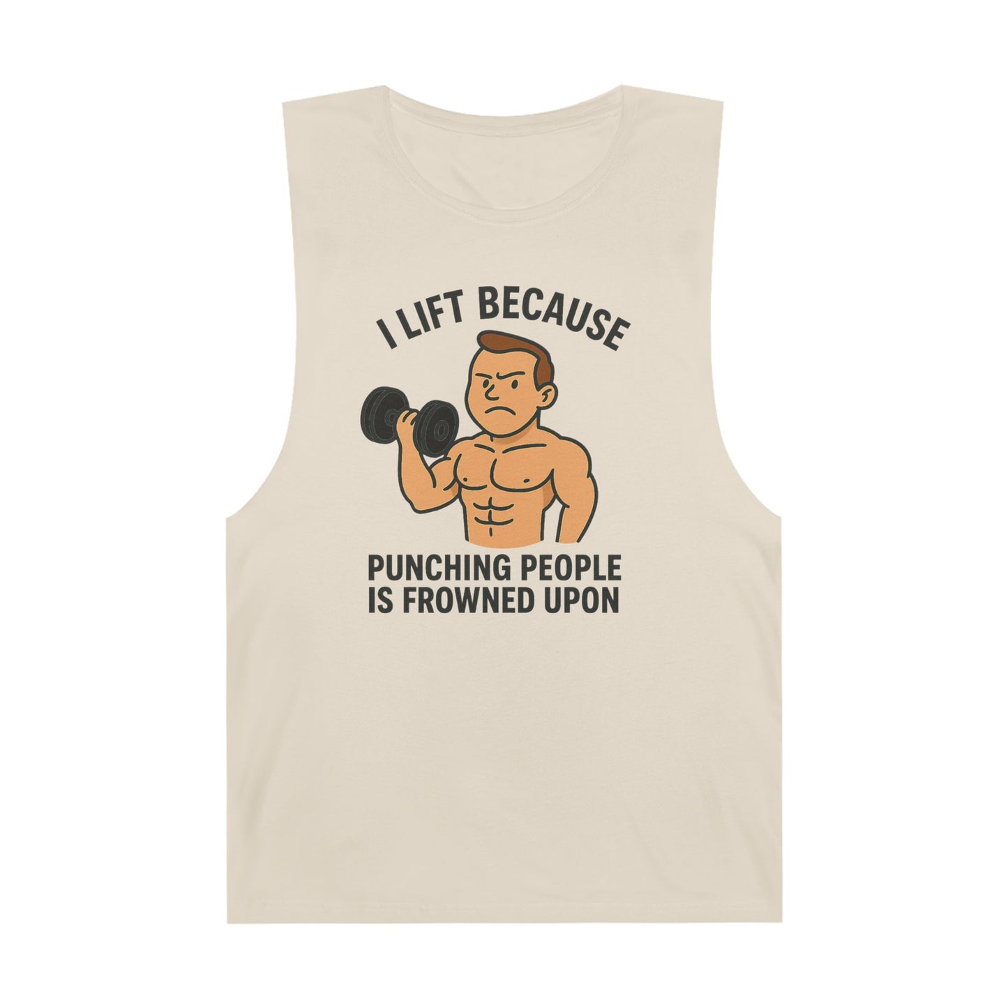Grit Forge Athletics - "I Lift Because Punching People is Frowned Upon" Weightlifting Tank