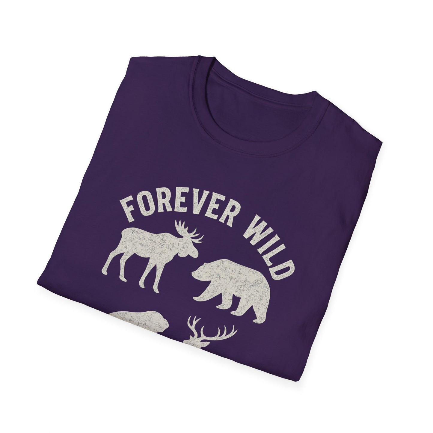 Adirondack Wildlife Softstyle Tee-Shirt - "Forever Wild"