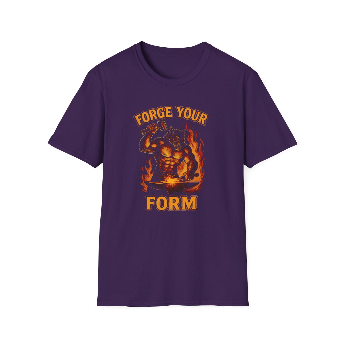 Grit Forge Athletics - "Forge Your Form" Weight Lifting Tee