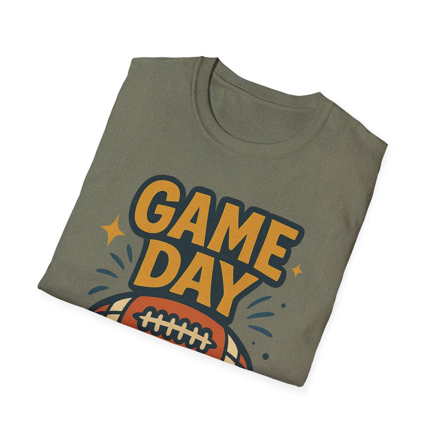 Football Game Day Softstyle T-Shirt for Him or Her
