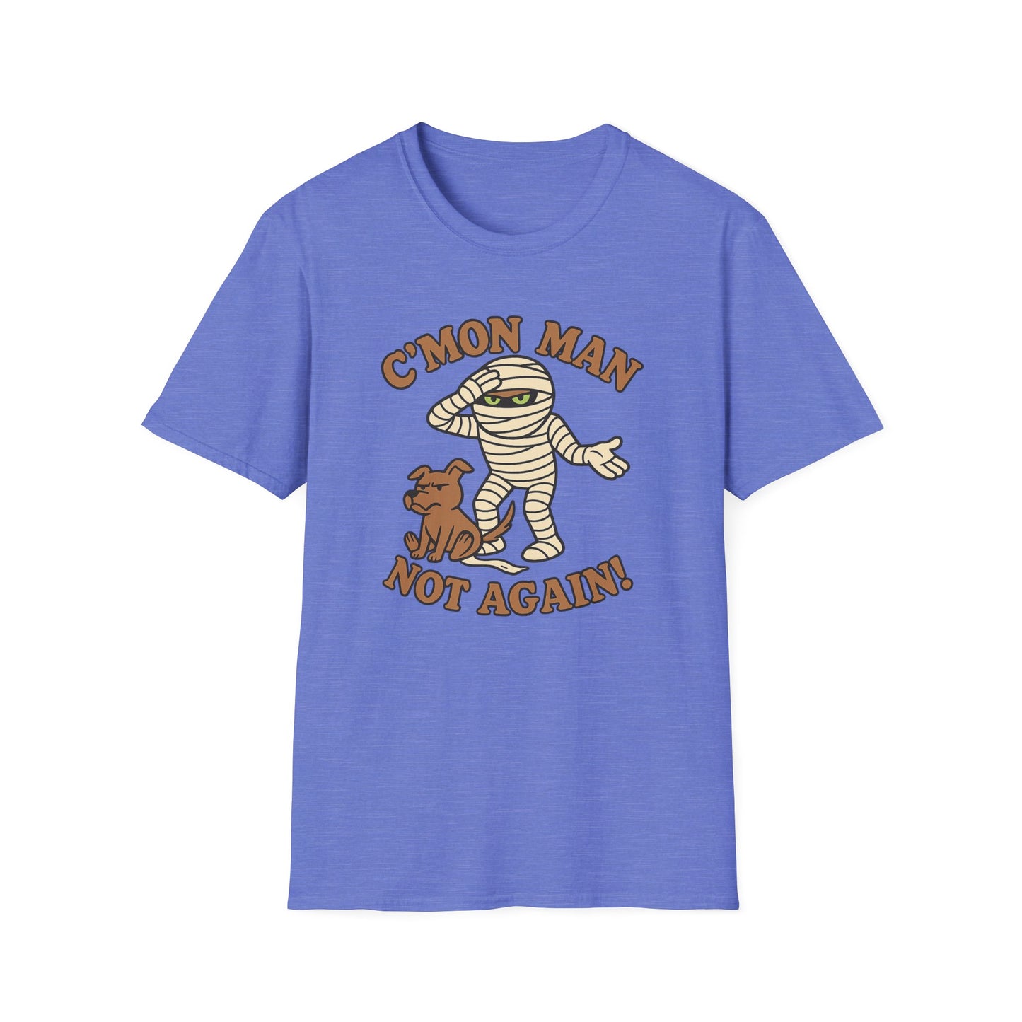 Funny Halloween Mummy and Dog Casual Graphic Tee
