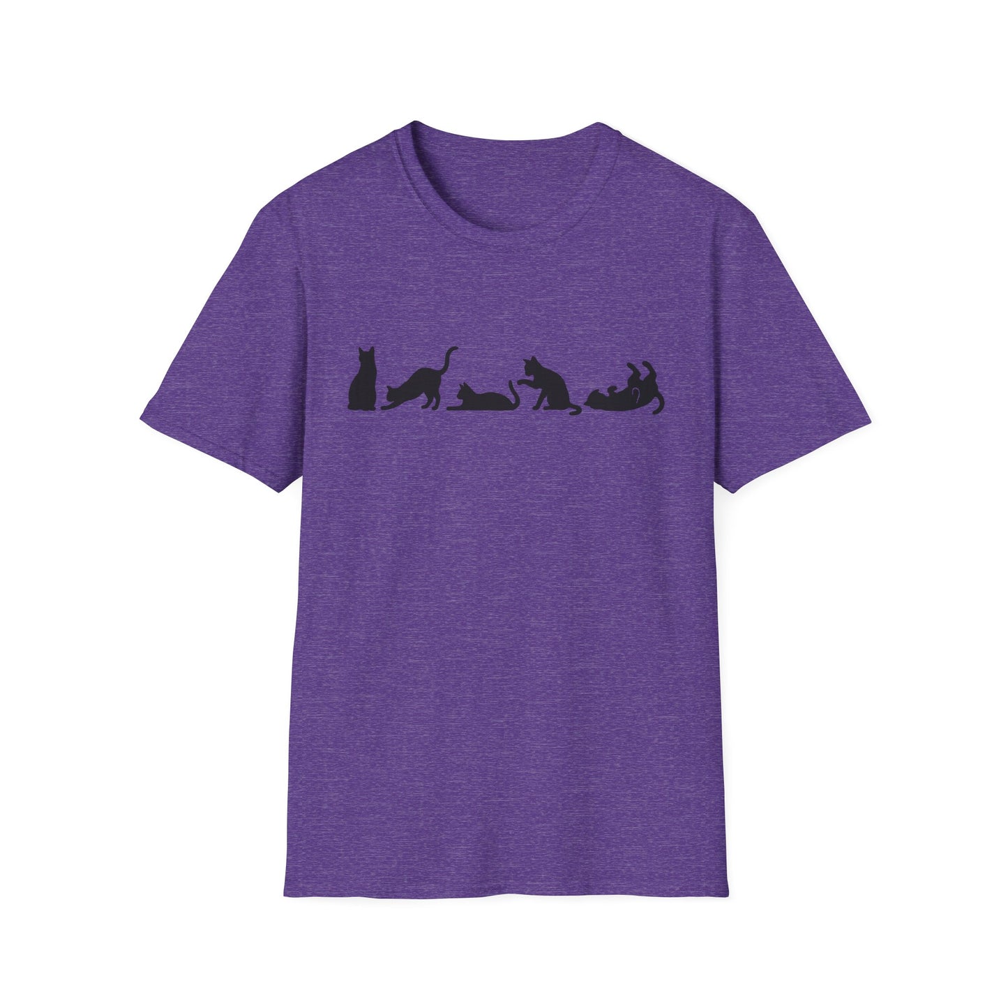 Halloween Cat Lover's Cat Silhouette Softstyle Tee-Shirt