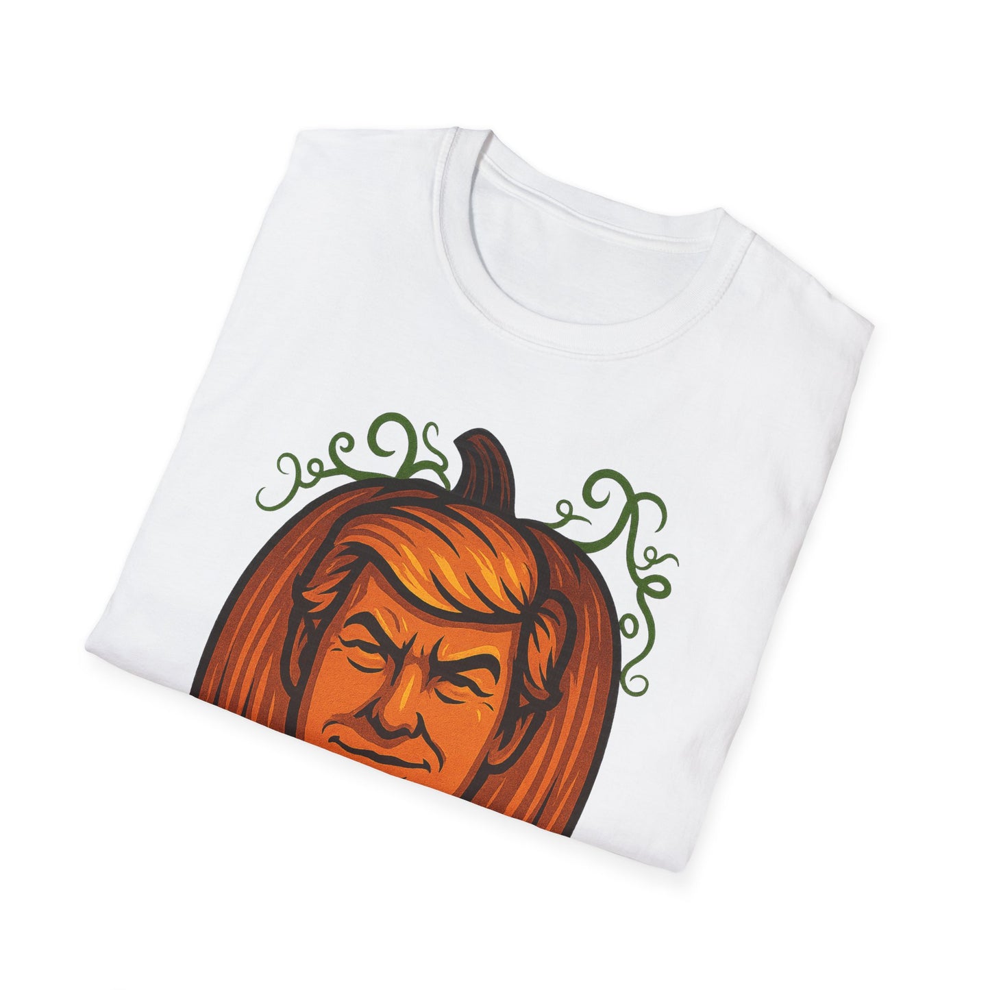 President Pumpkin Head Halloween Graphic Tee-Shirt