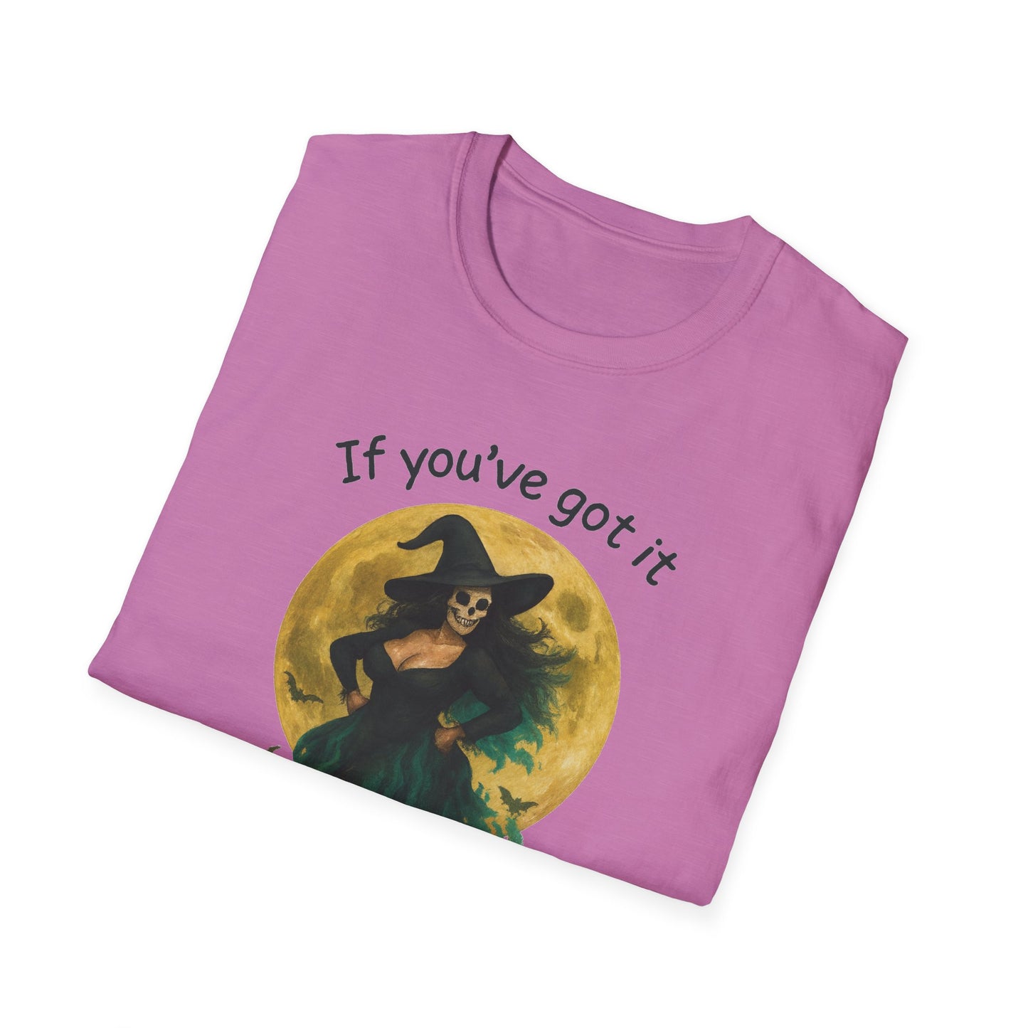 Halloween Witch Graphic Tee-Shirt, "If You've Got it, Haunt It"