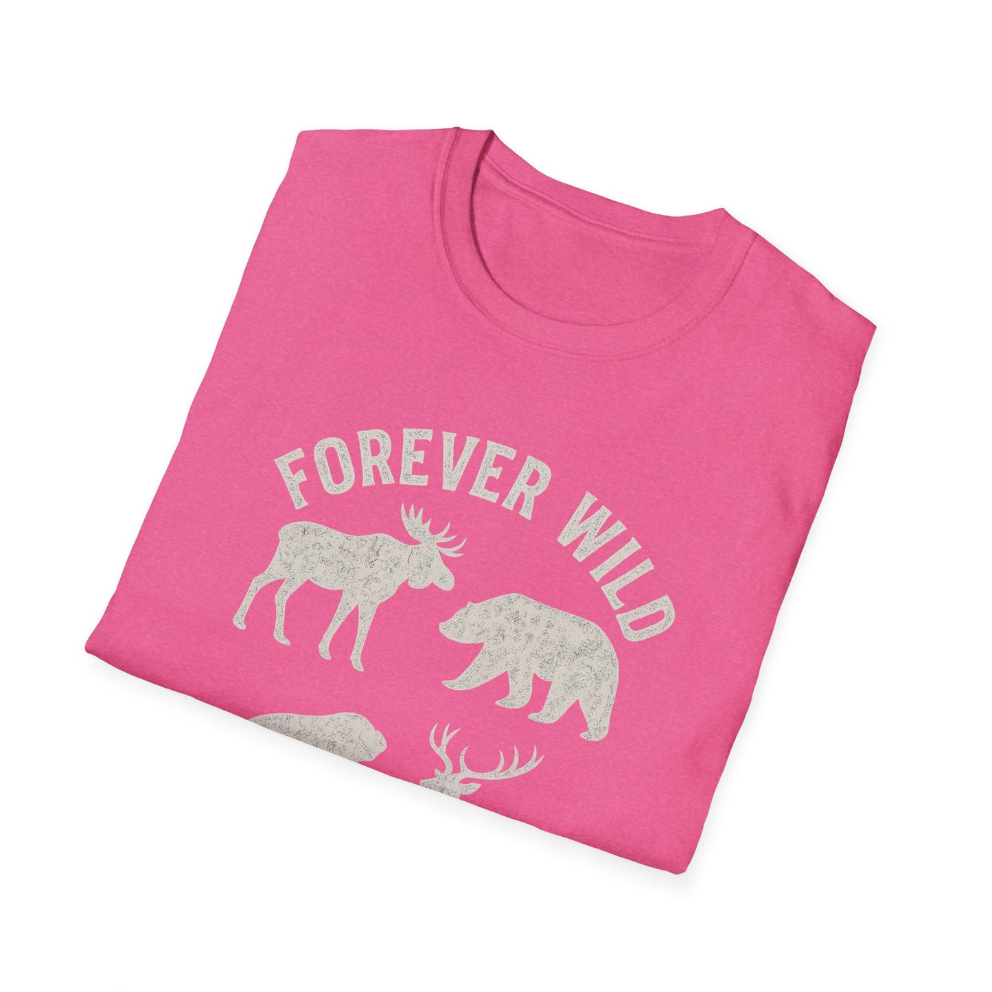 Adirondack Wildlife Softstyle Tee-Shirt - "Forever Wild"