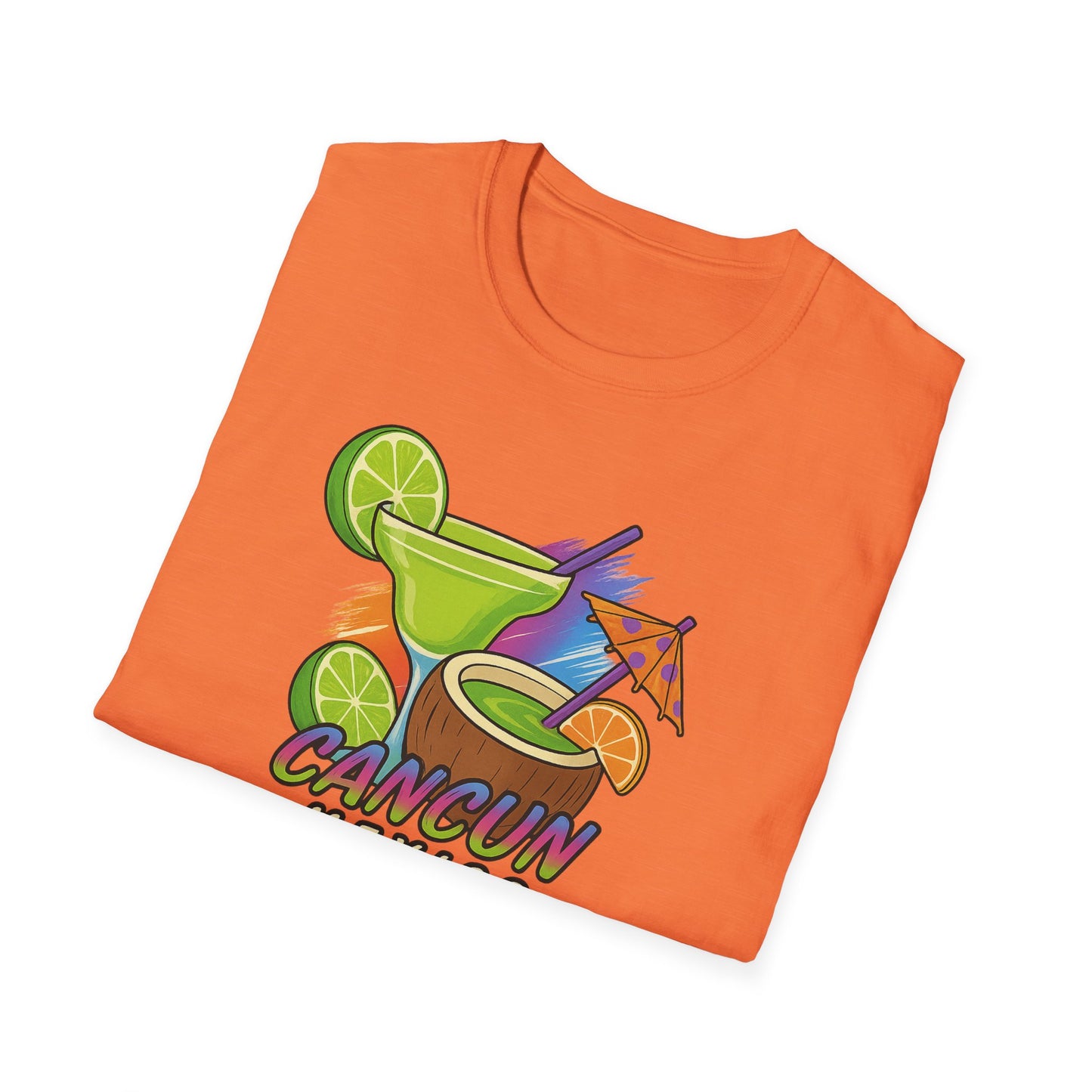 Cancun Beach Time, Cocktails, and Fun Tee-Shirt for Him or Her