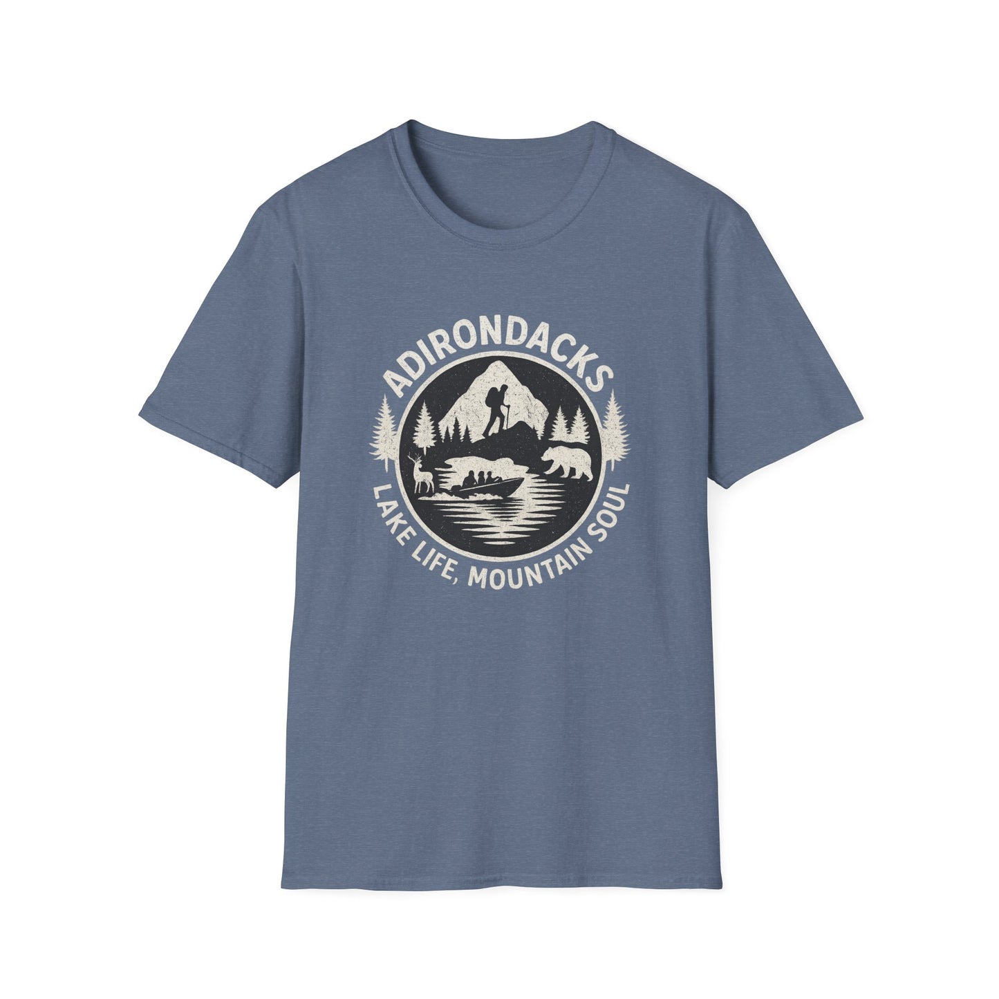 Adirondacks Lake Life T-Shirt - "Lake Life, Mountain Soul"