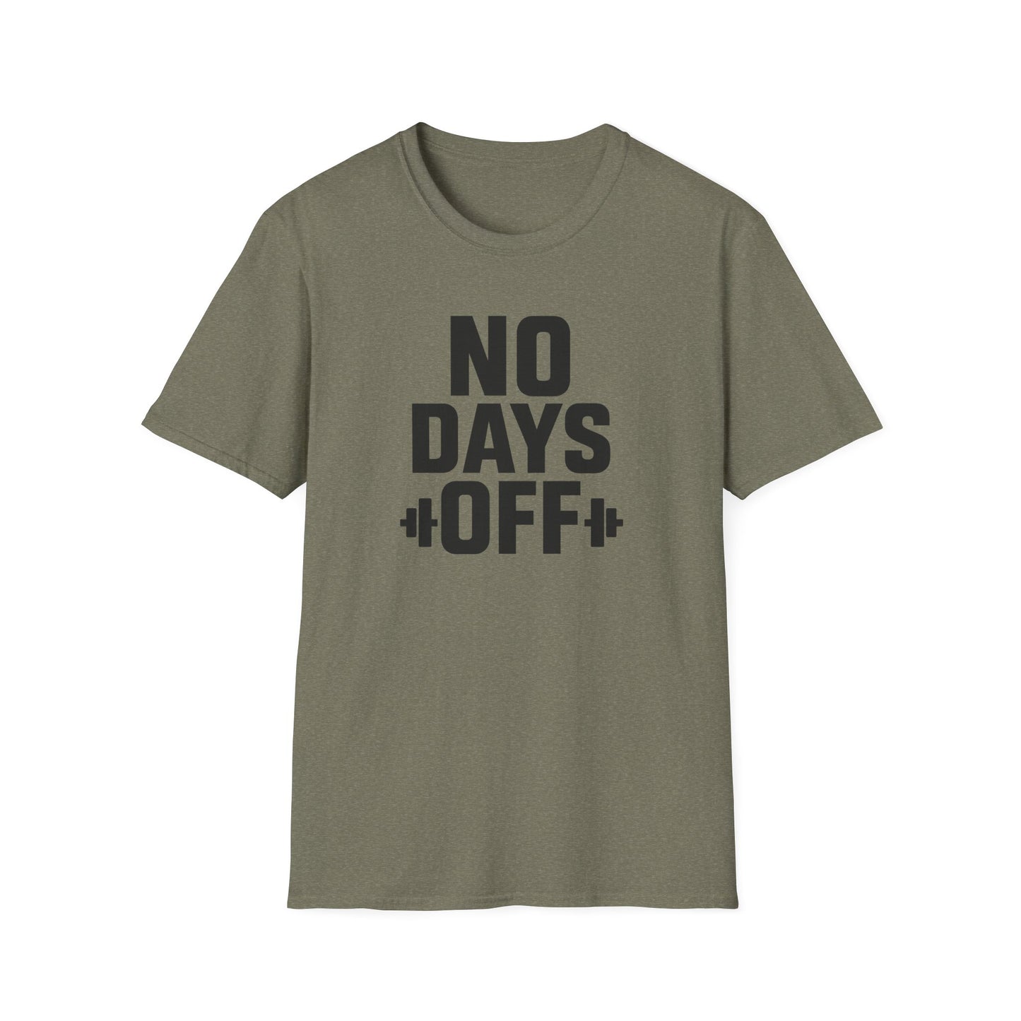 Grit Forge Athletics - "No Days Off" Motivational Fitness T-Shirt