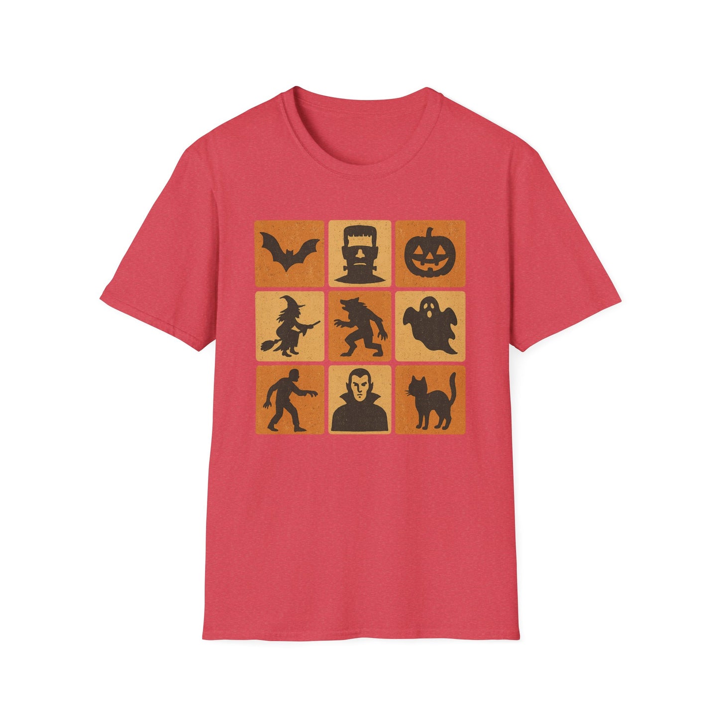 Halloween-Themed Monster Graphic Tee Shirt