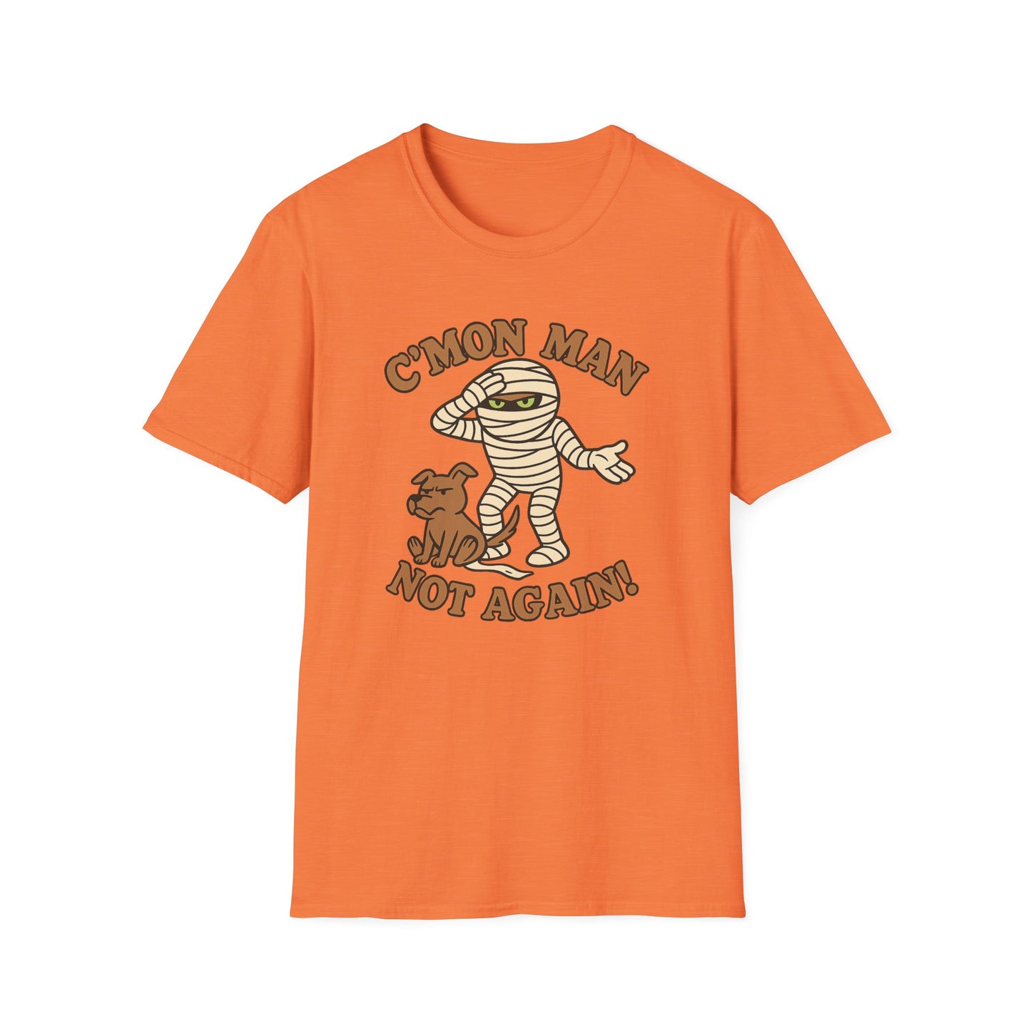Funny Halloween Mummy and Dog Casual Graphic Tee