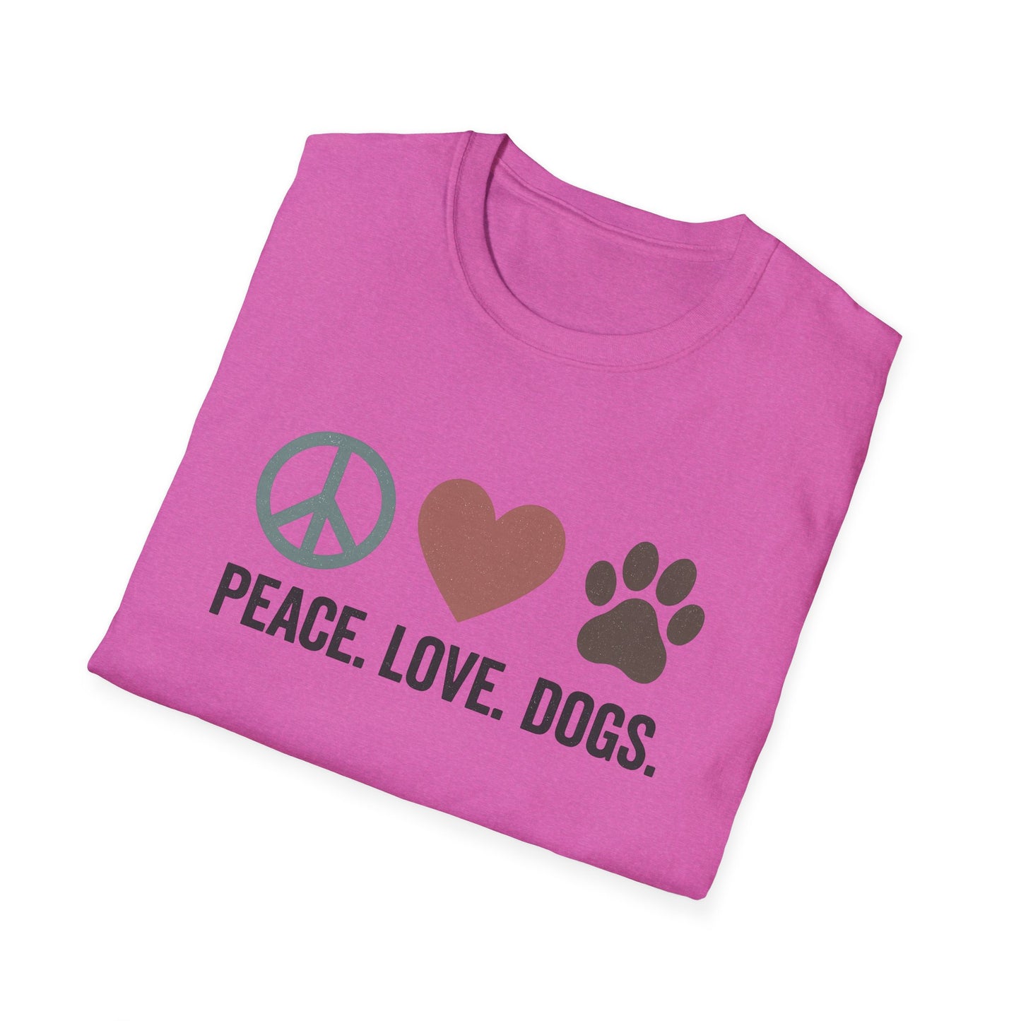 "Peace Love Dogs" Cute Pet Lover's Tee