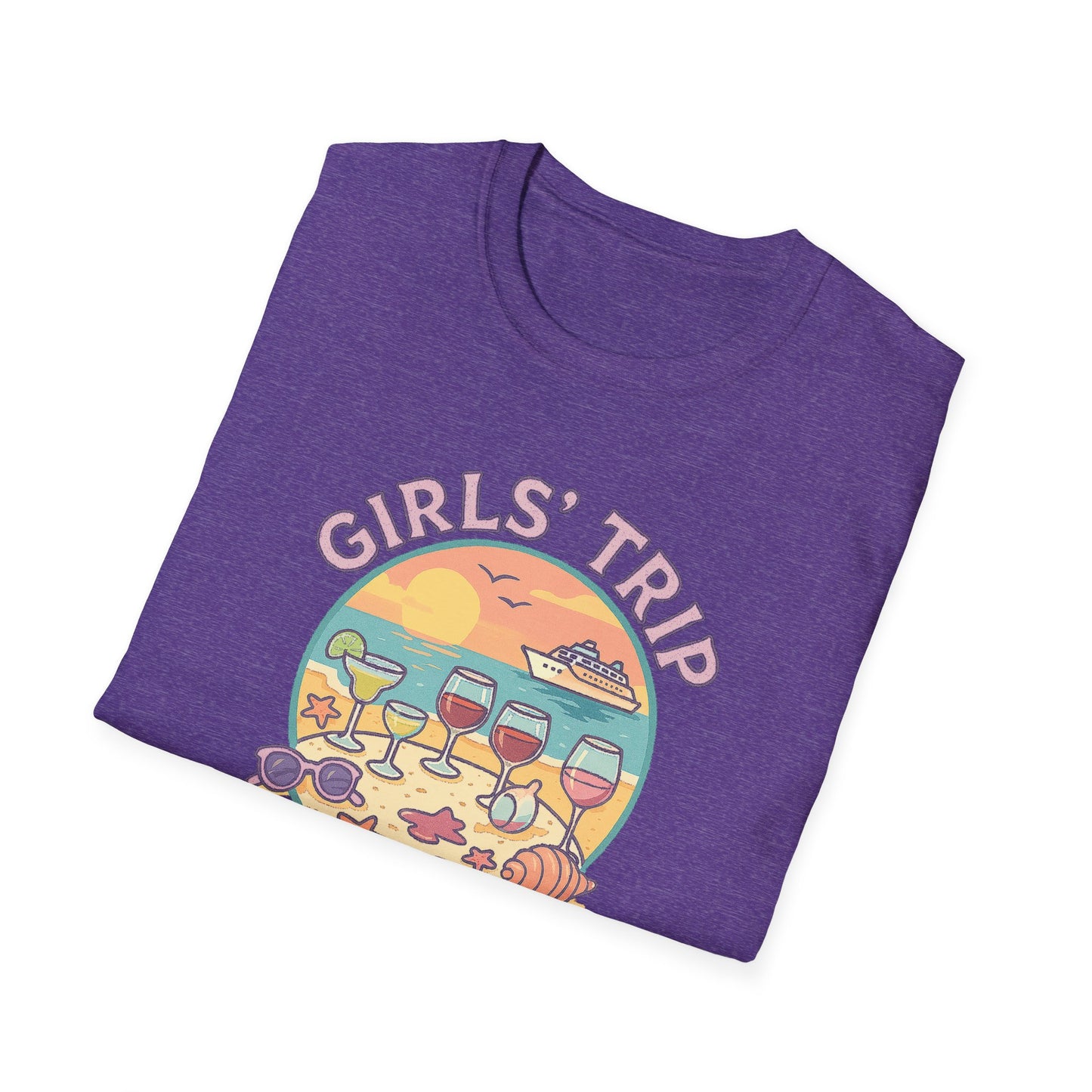 Girls' Trip 2025 Beach Vacation Softstyle Tee-Shirt